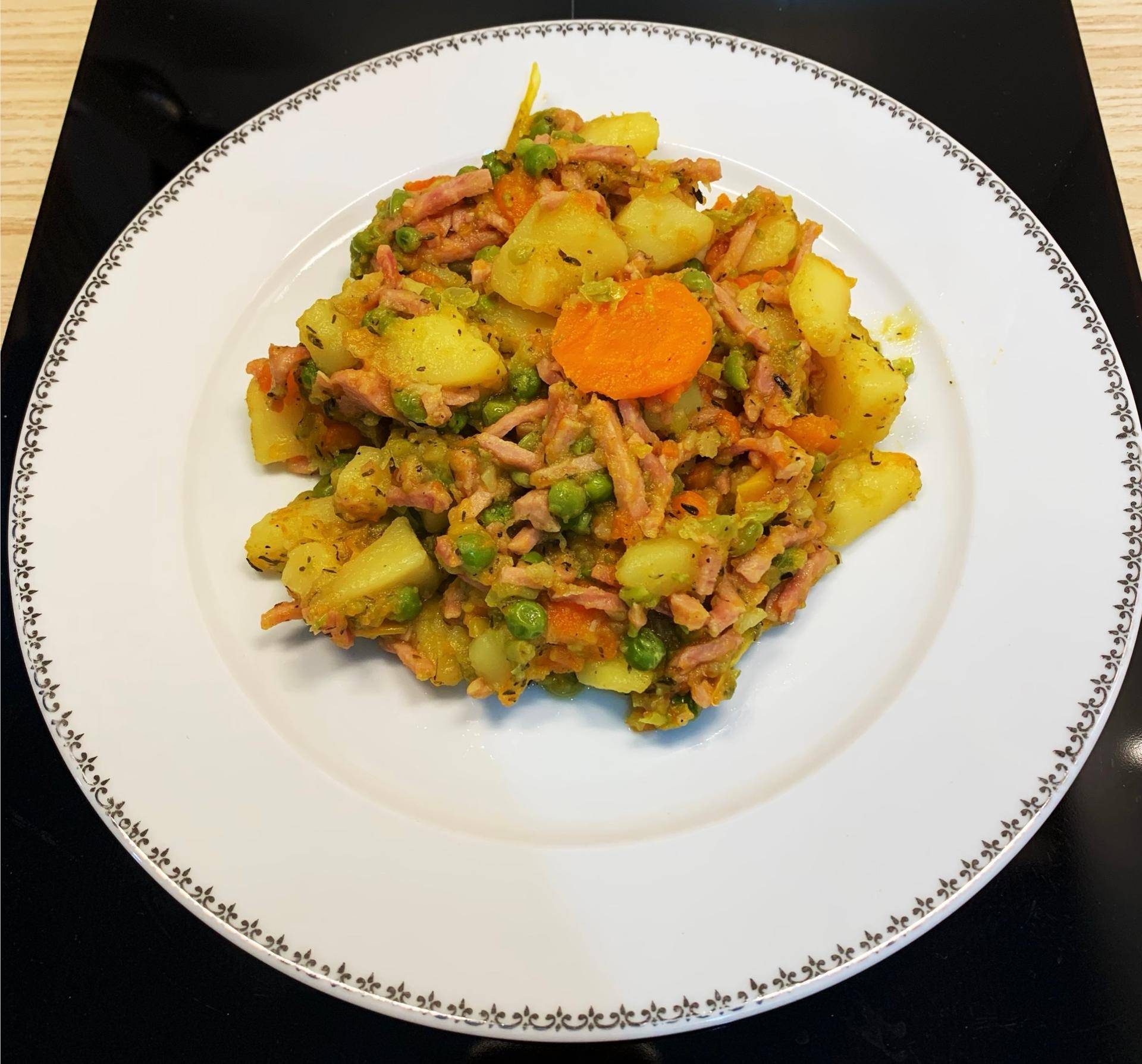 Poêlée de Légumes et Lardons de Poulet - Recepten Cookeo V3 | Moulinex