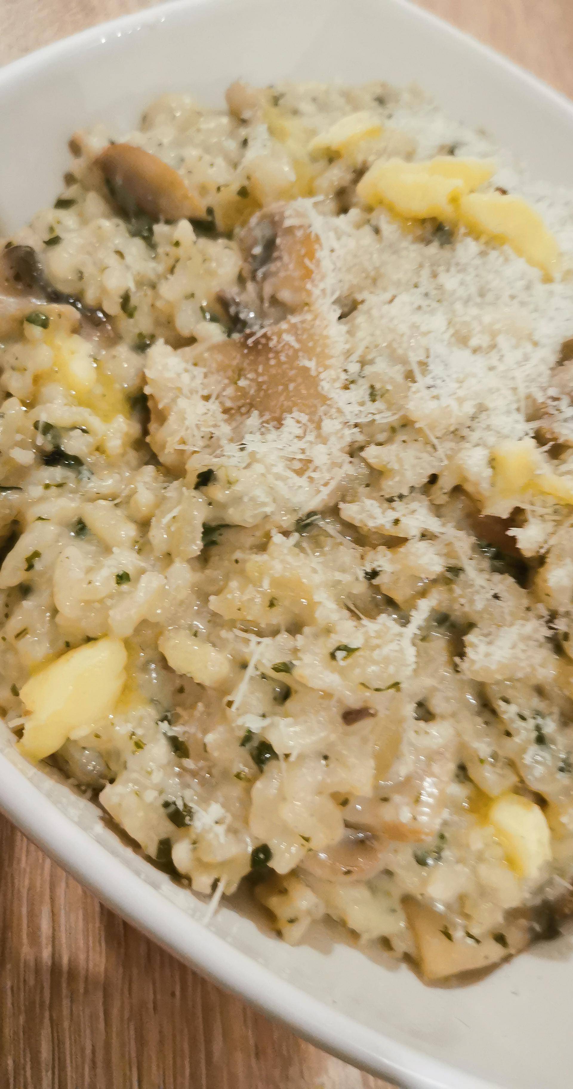 Risotto champignon de Paris et crème de bleu - Recette Cookeo | Moulinex