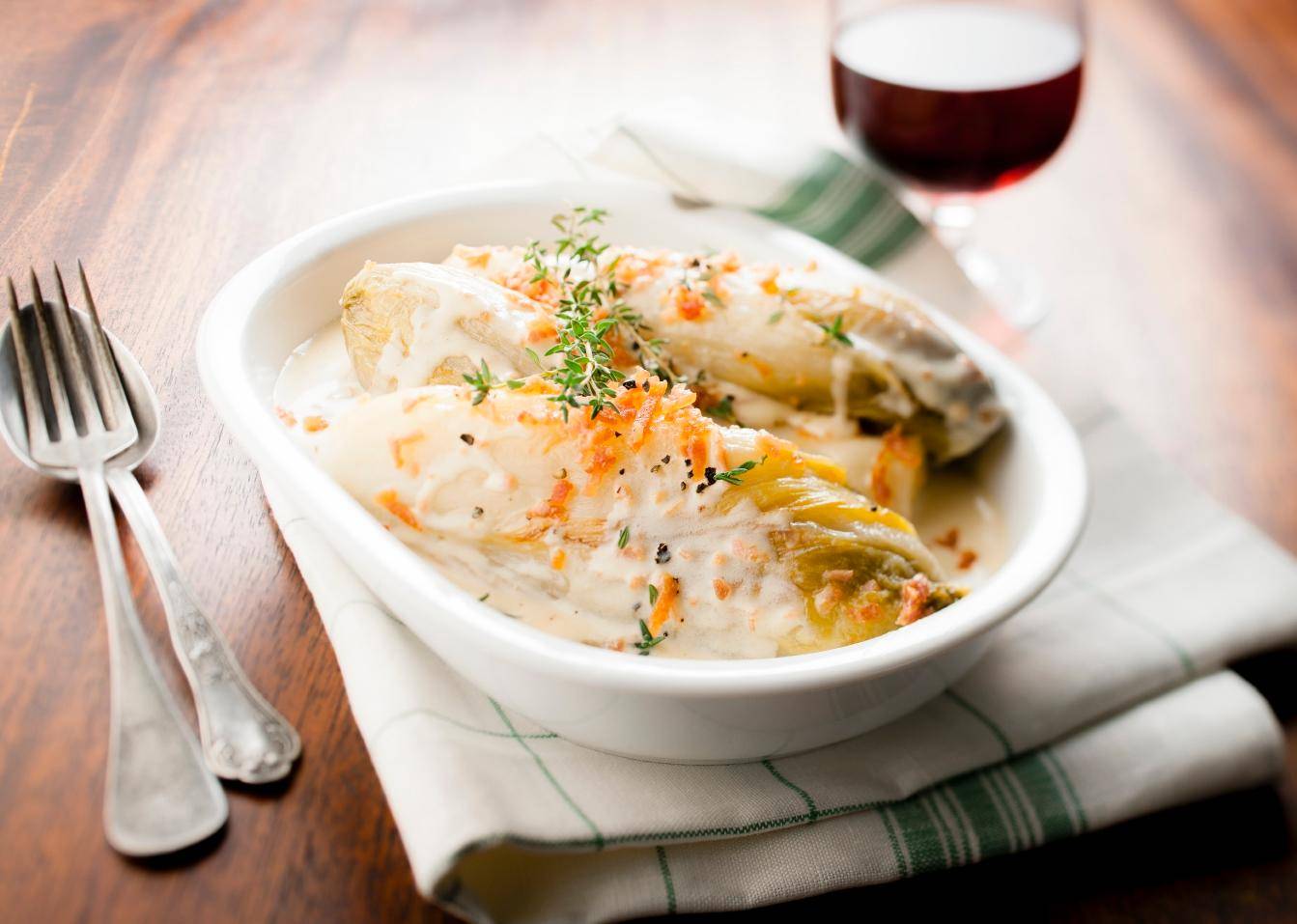 Gestoofde andijvie met hamsaus - Recepten Cookeo | Moulinex
