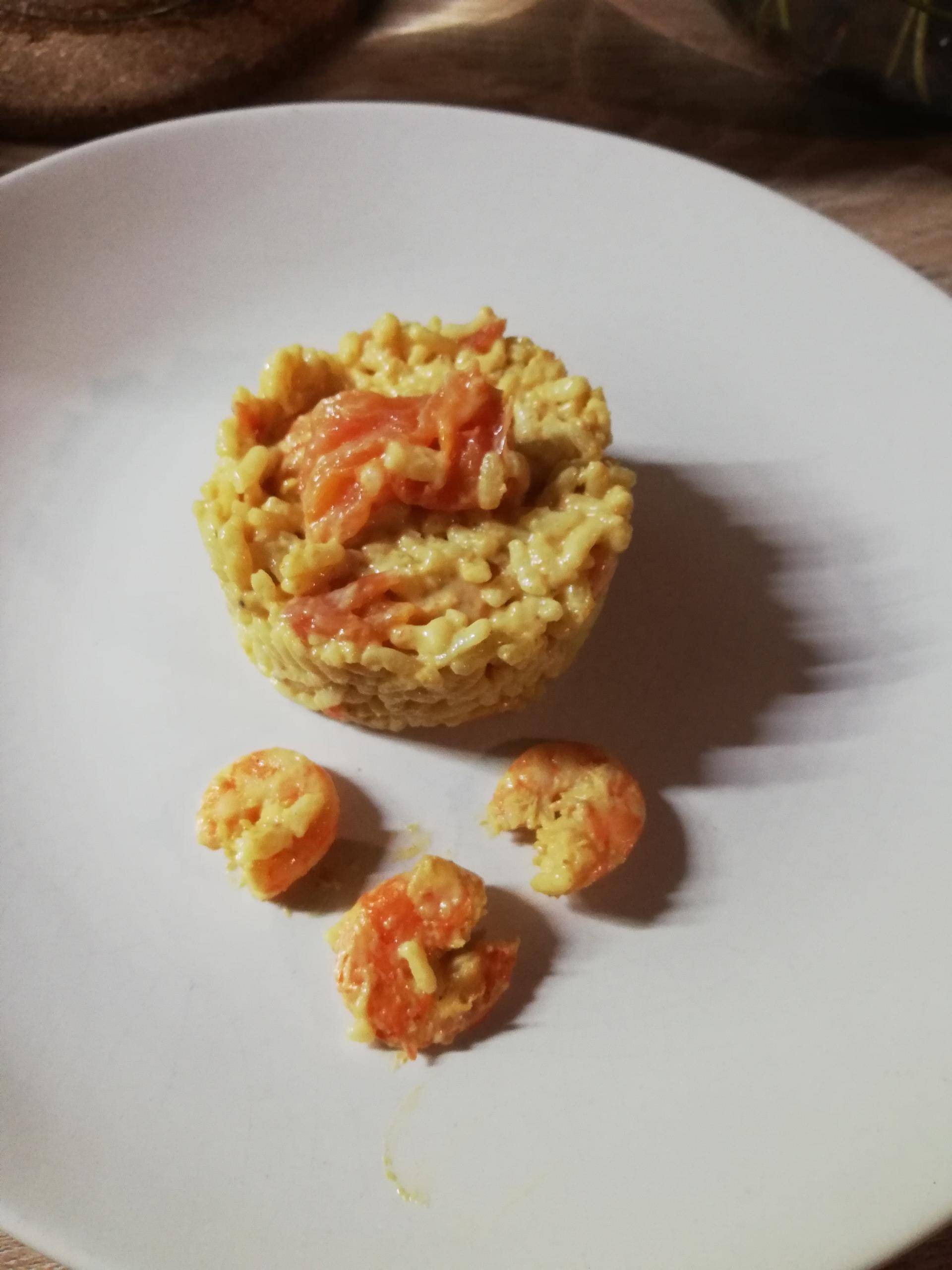 Risotto curry aux gambas - Recepten Cookeo | Moulinex