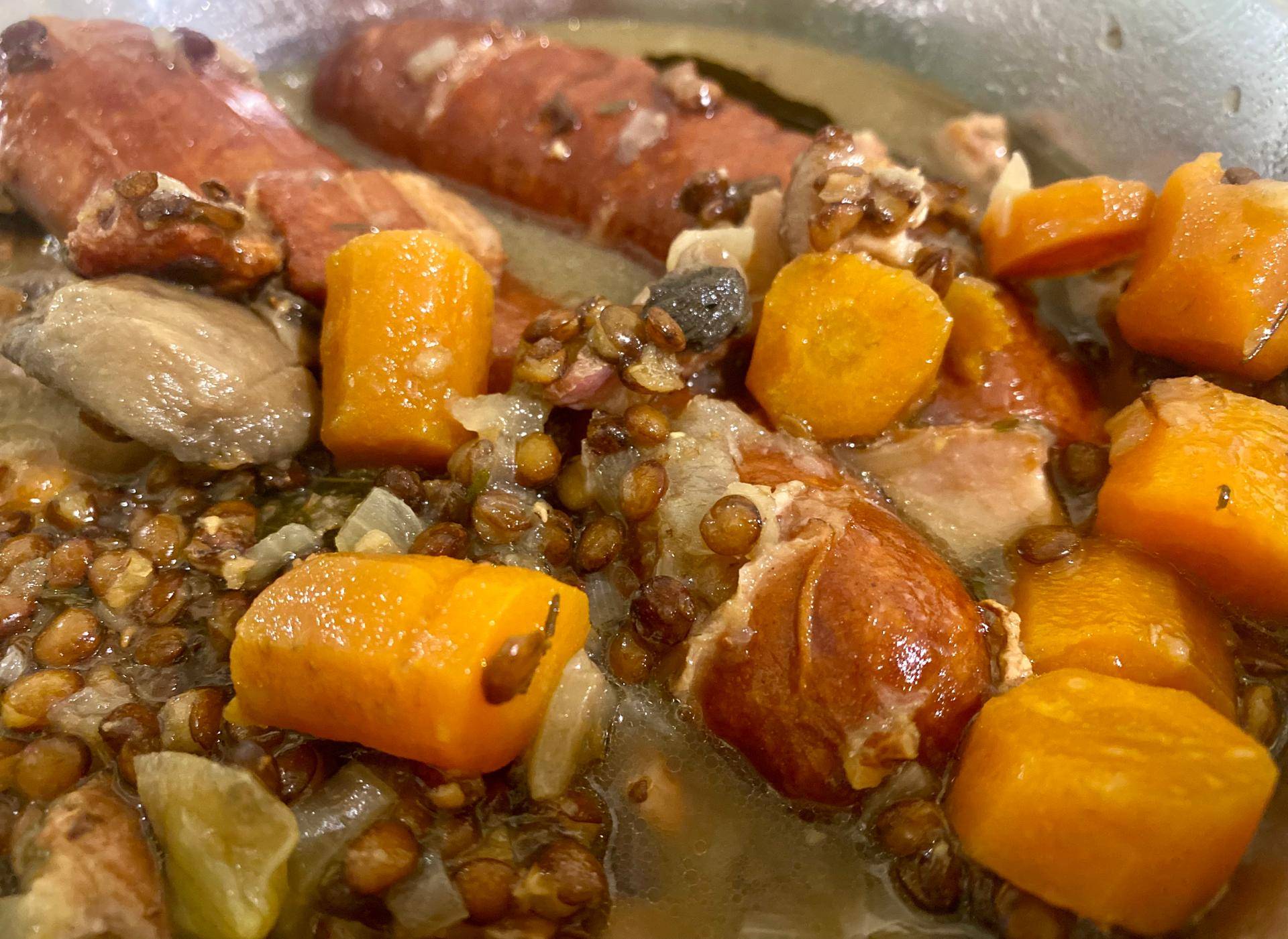Saucisses lentilles paysannes - Recepten Cookeo V3 | Moulinex