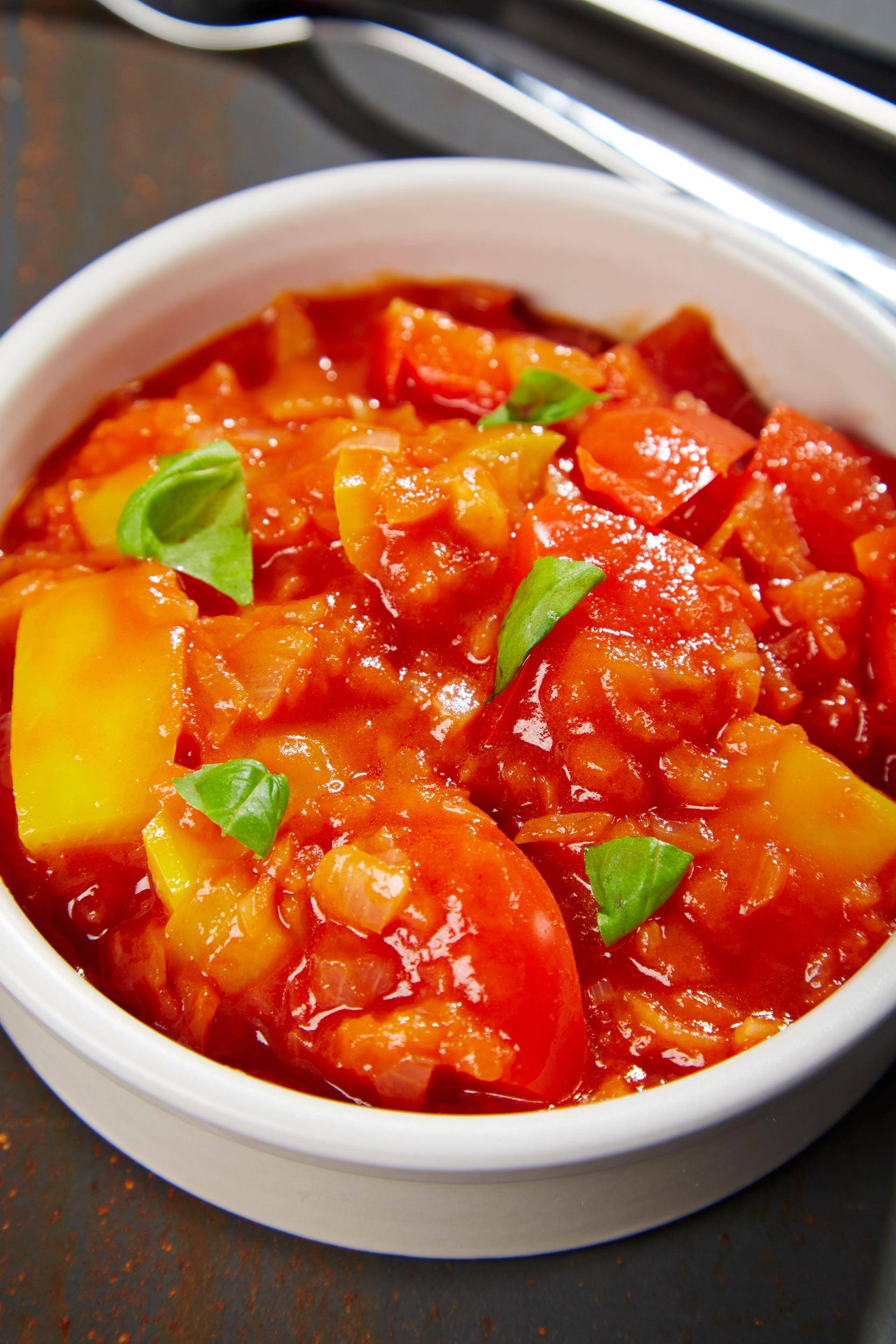 Poivrons à la tomate - Recette Companion Connect | Moulinex