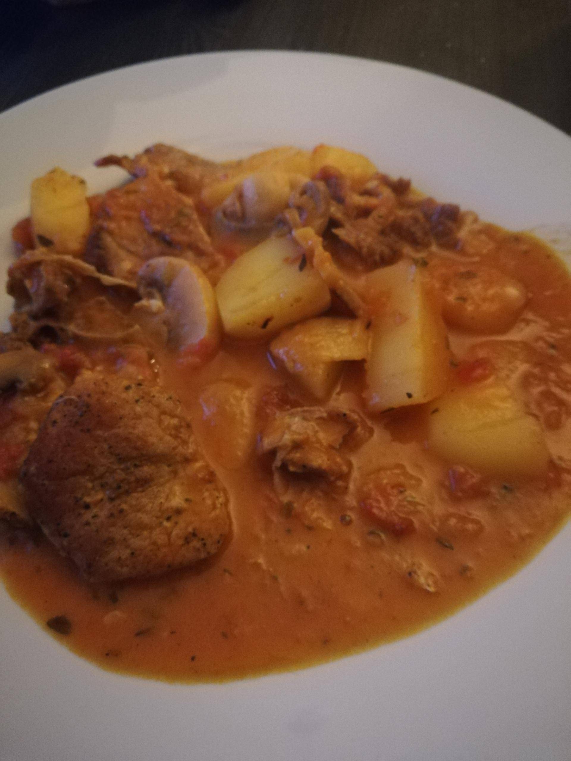 Porc tomate vin blanc - Recette Cookeo | Moulinex