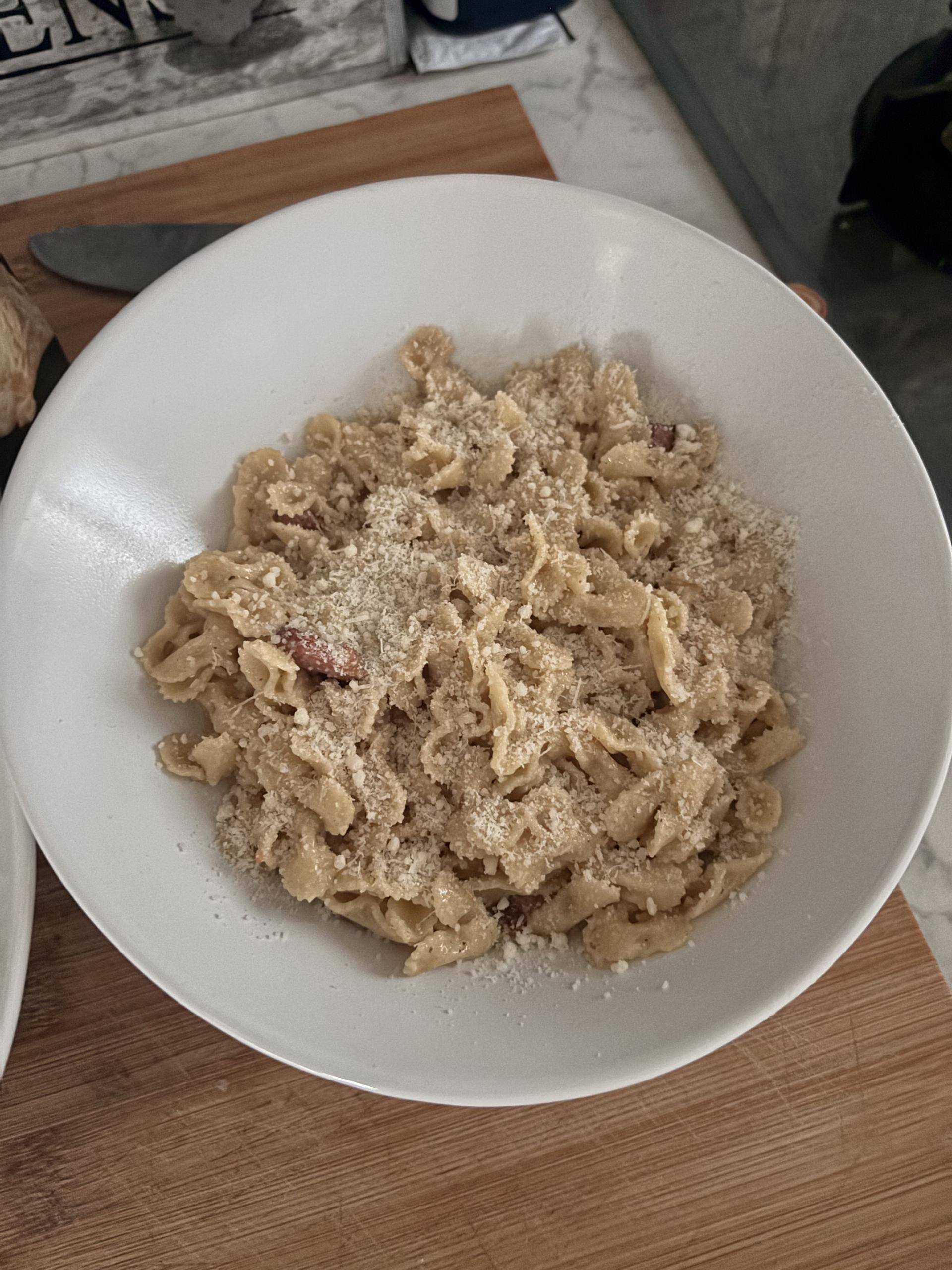 Pâte petit panier carbonara - Recette Cookeo V3 | Moulinex