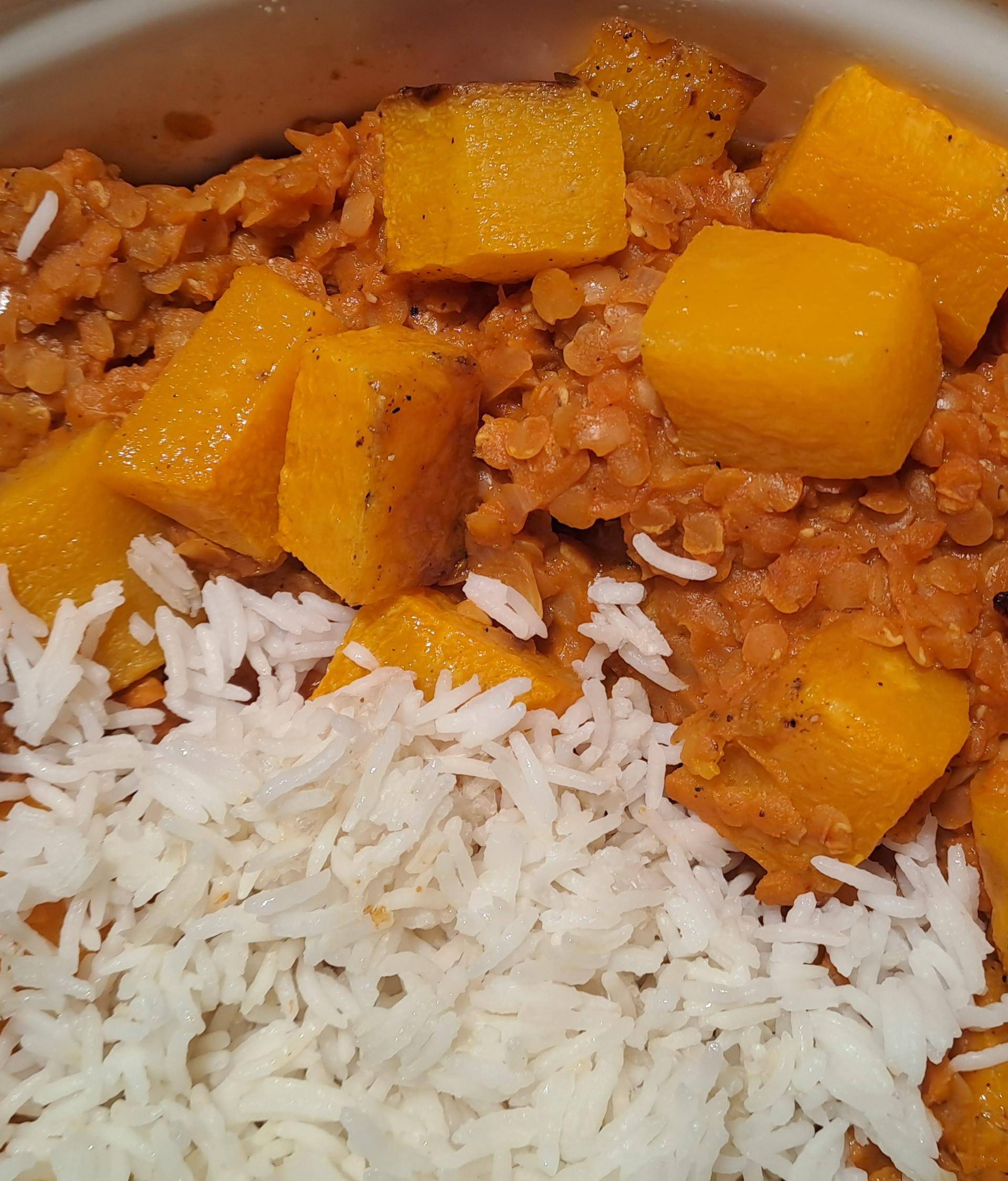 Curry de lentilles corail à la courge - Recette Companion Connect XL | Moulinex