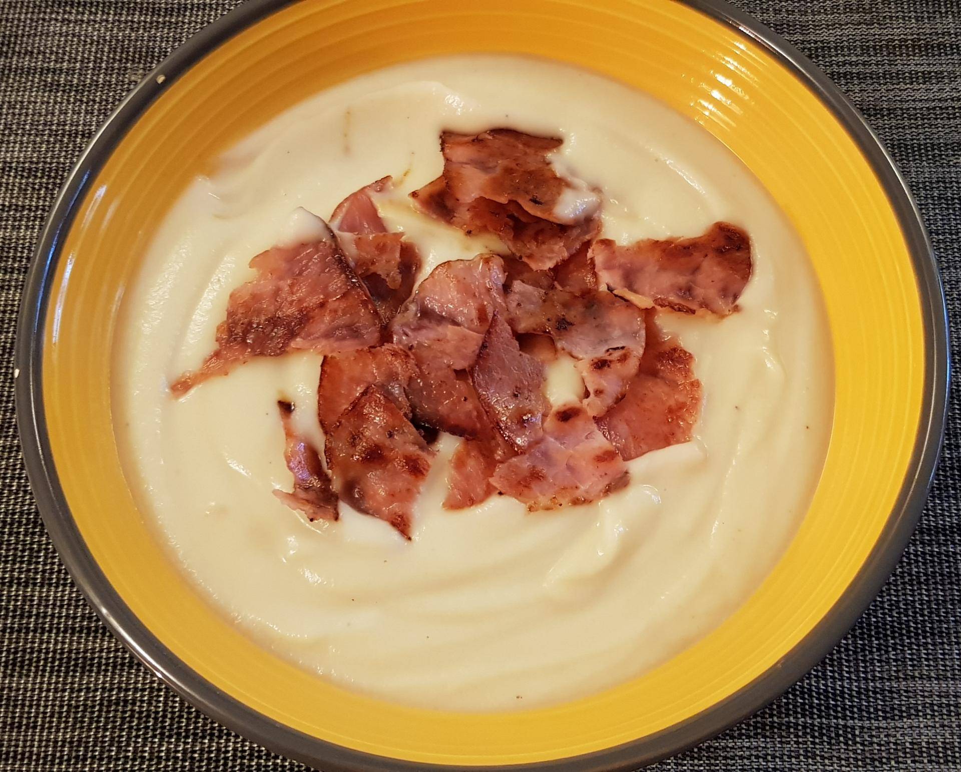 Velouté de chou-fleur et bacon grillé - Recepten Companion XL | Moulinex