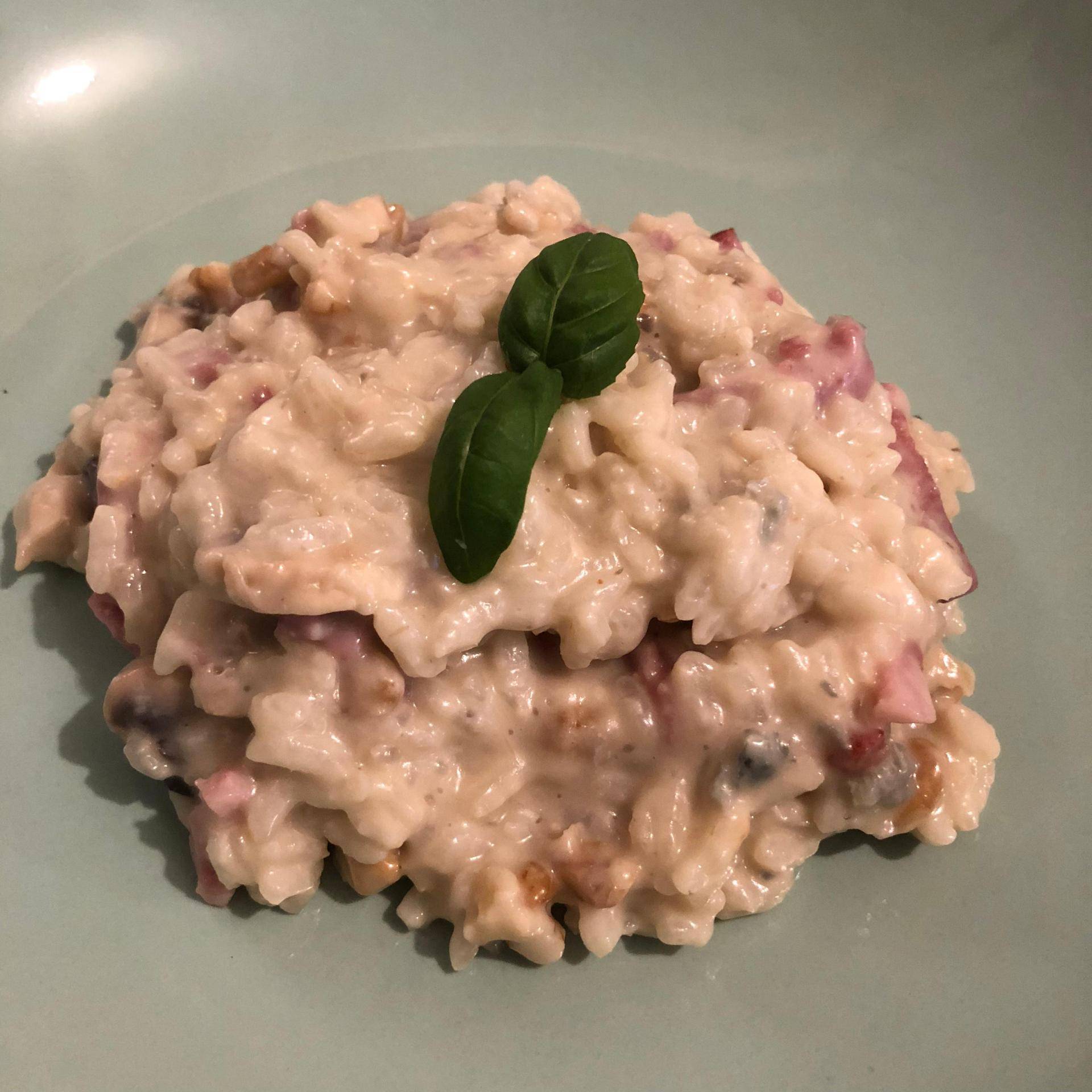 Risotto lardons champignons gorgonzola - Recepten Companion Connect XL | Moulinex