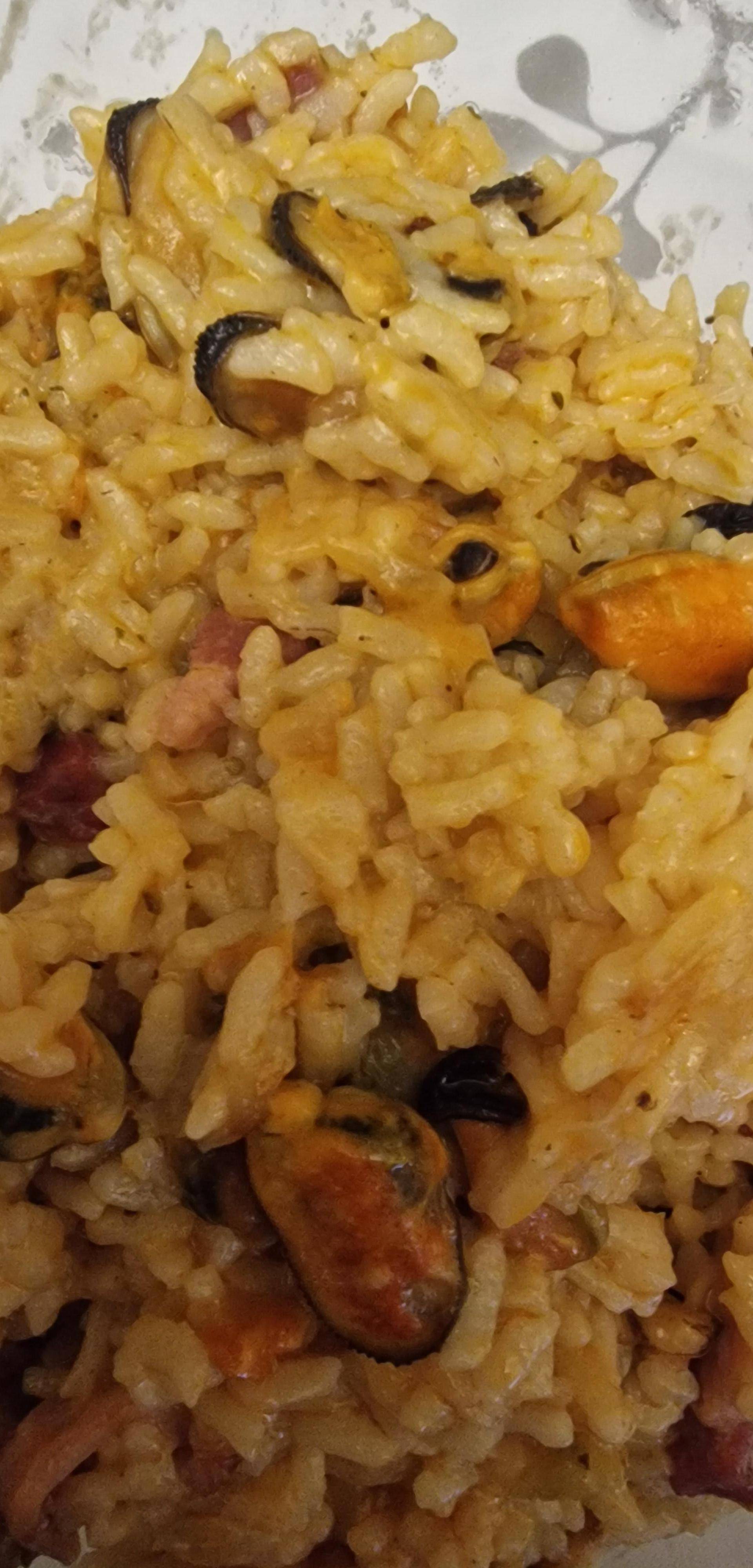 Risotto lard, chorizo, moules - Recette Cookeo V3 | Moulinex