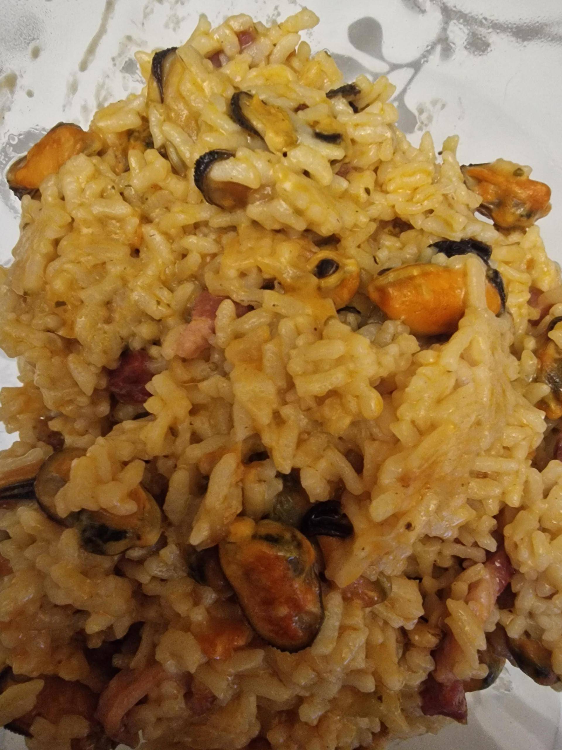 Risotto lard, chorizo, moules - Recepten Cookeo V3 | Moulinex