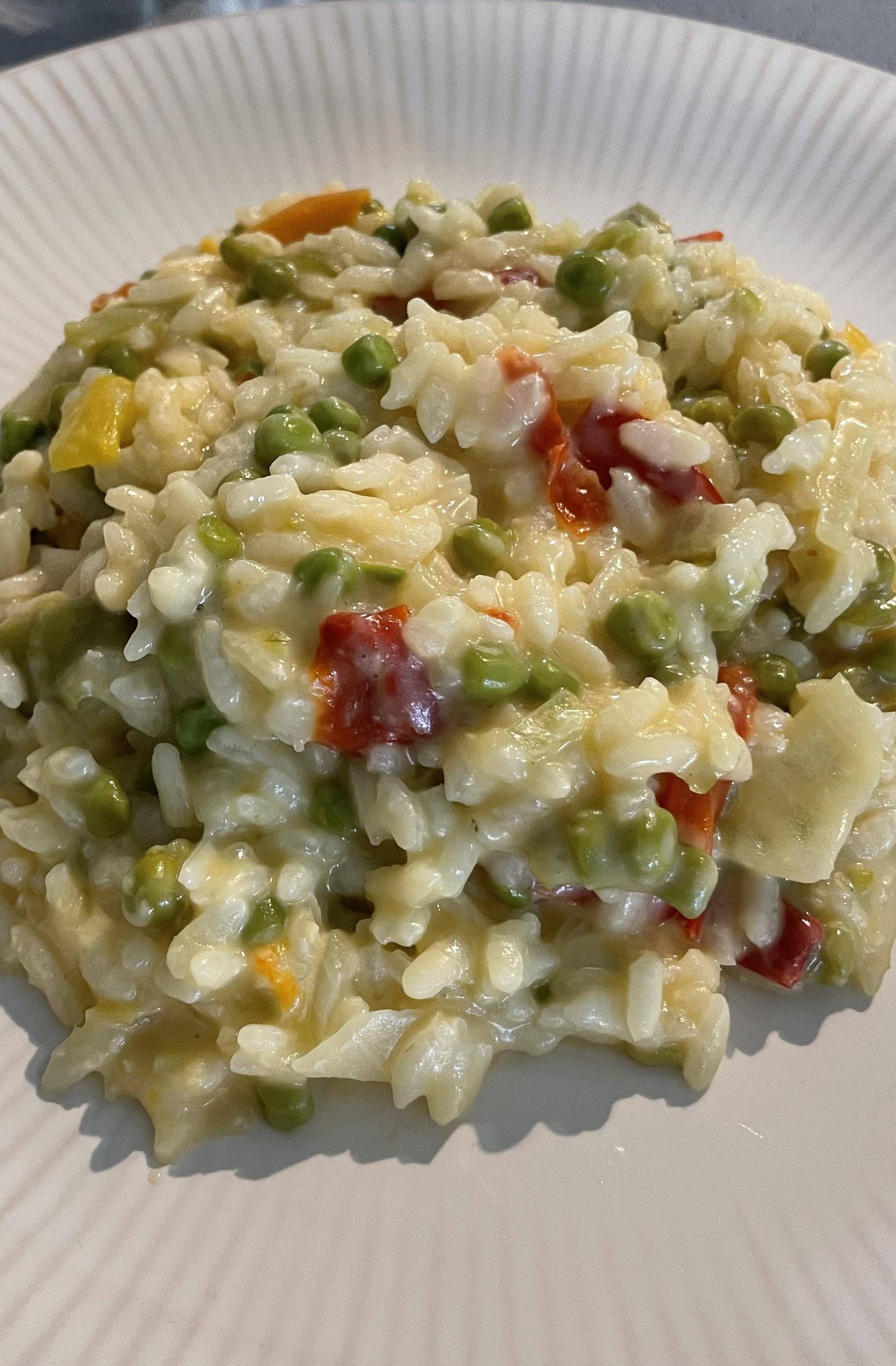Risotto petits pois poivrons - Recette Companion Connect XL | Moulinex