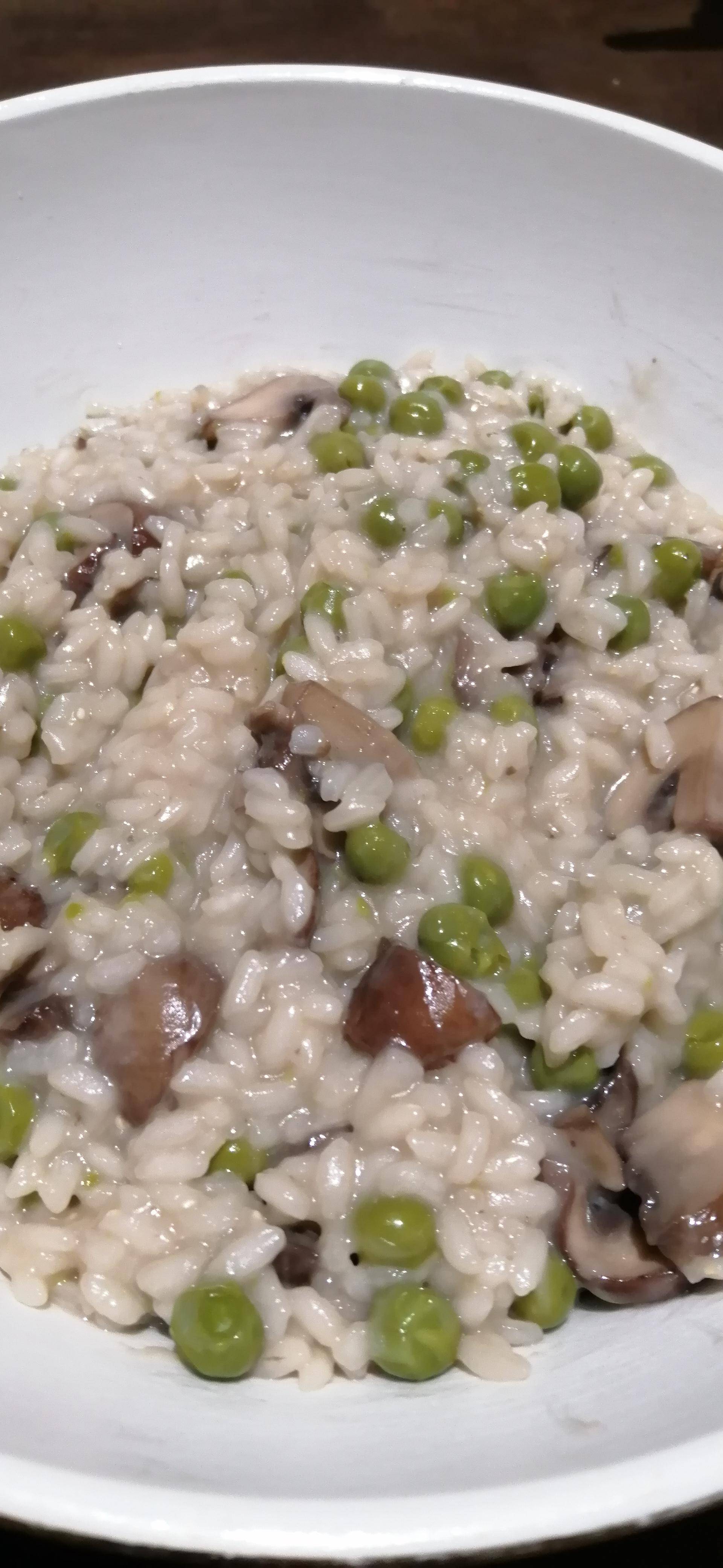 Risotto petits poids et champignons - Recette Companion XL | Moulinex