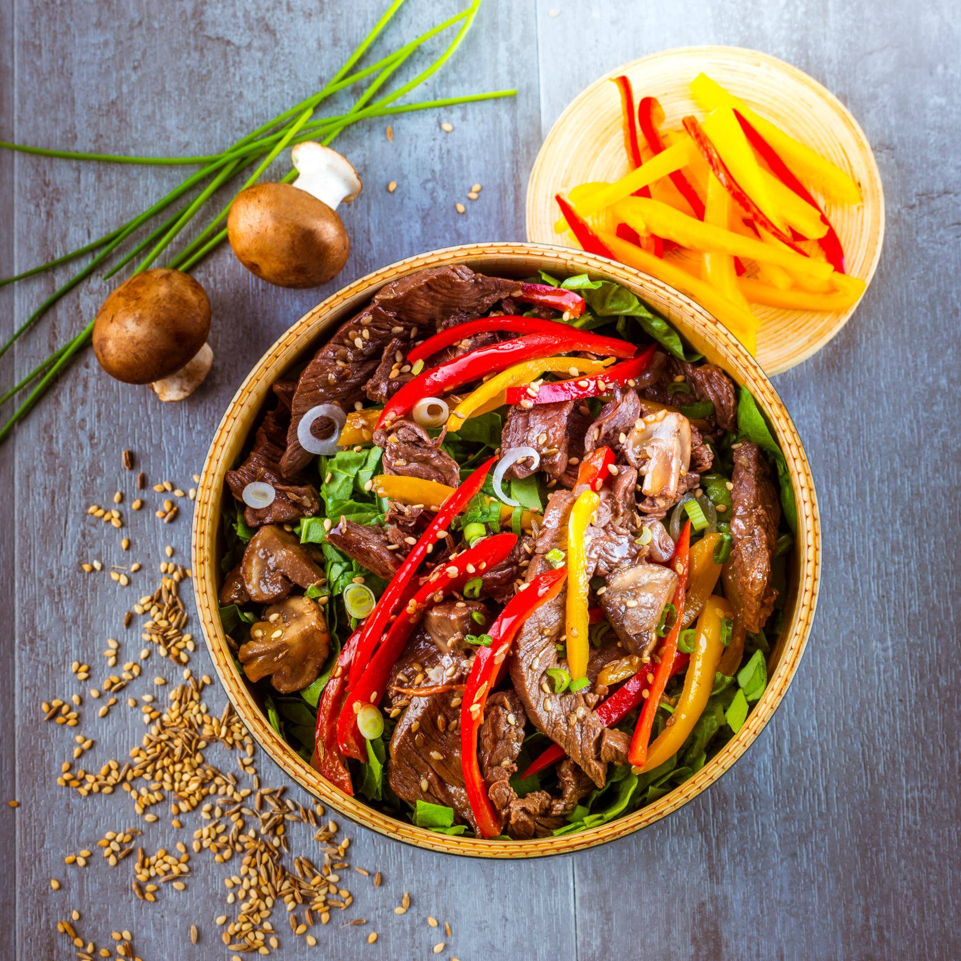 Légumes et onglet minute - Recepten Companion Connect | Moulinex