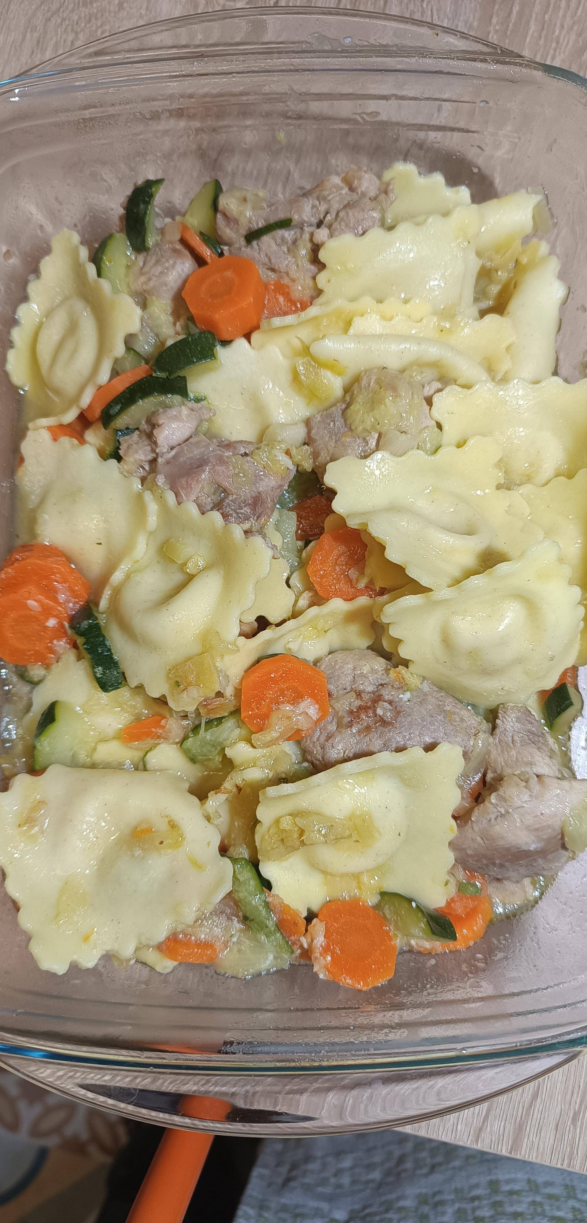 Raviolis trois fromages aux légumes et dinde - Recette Cookeo V3 | Moulinex