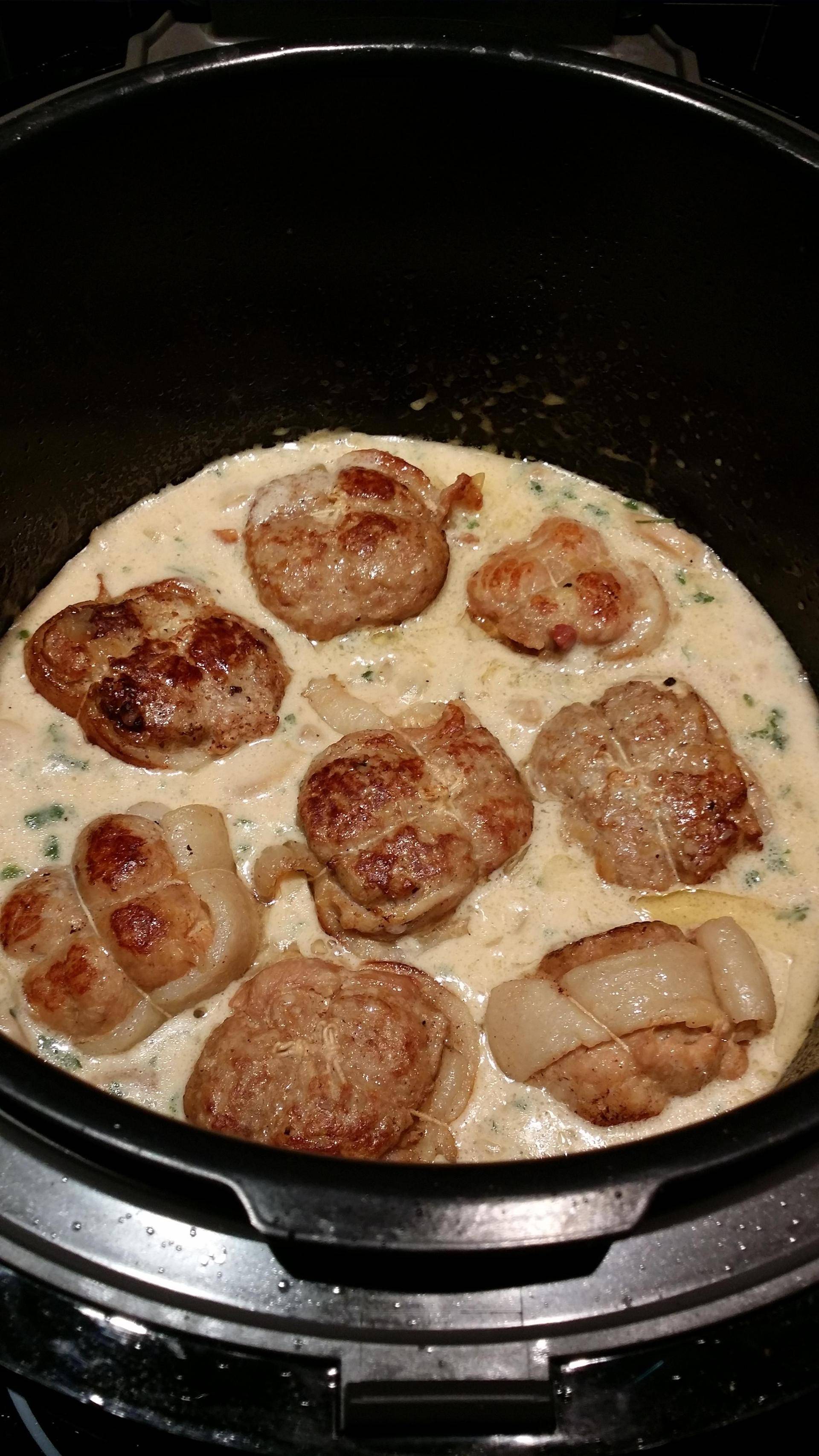 Paupiettes de porc à la crème - Recepten Cookeo | Moulinex