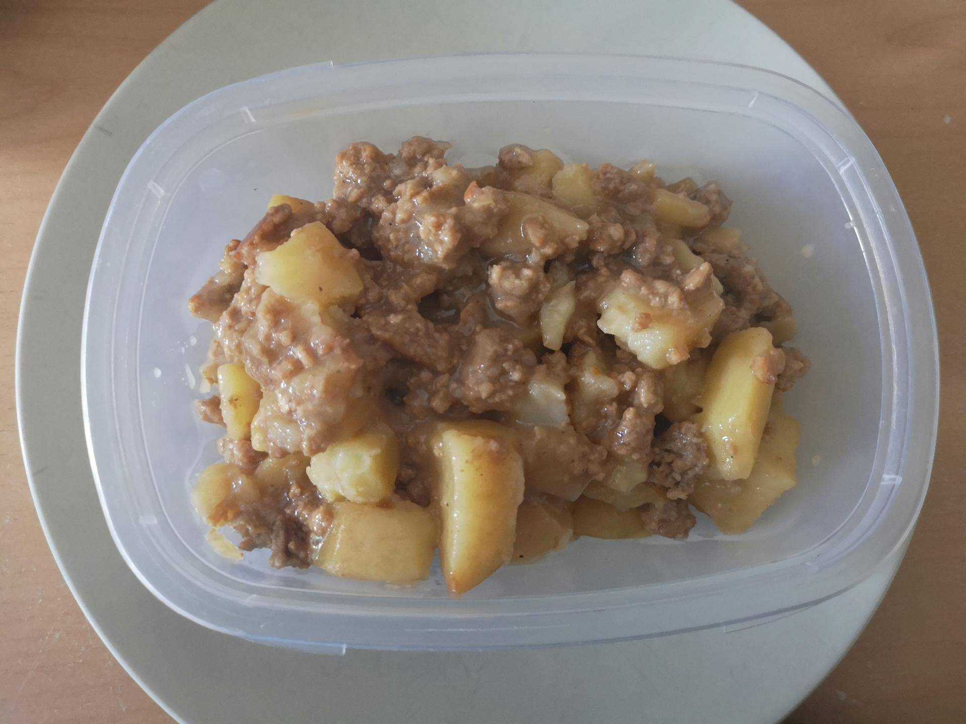 Pomme de terre et steack haché à l'oignon - Recepten Cookeo | Moulinex