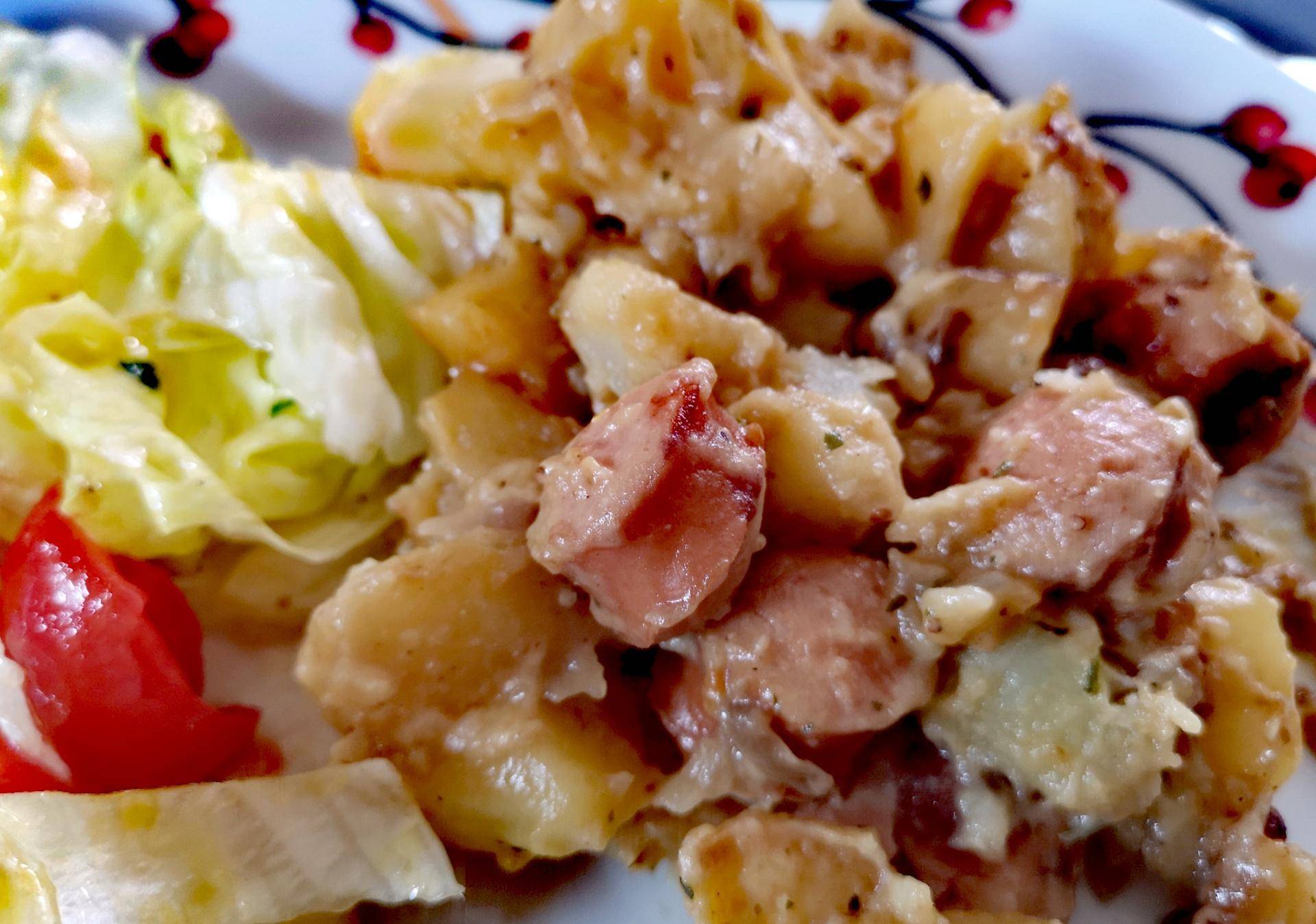 Pommes de terres knackis à la crème et moutarde - Recepten Cookeo | Moulinex