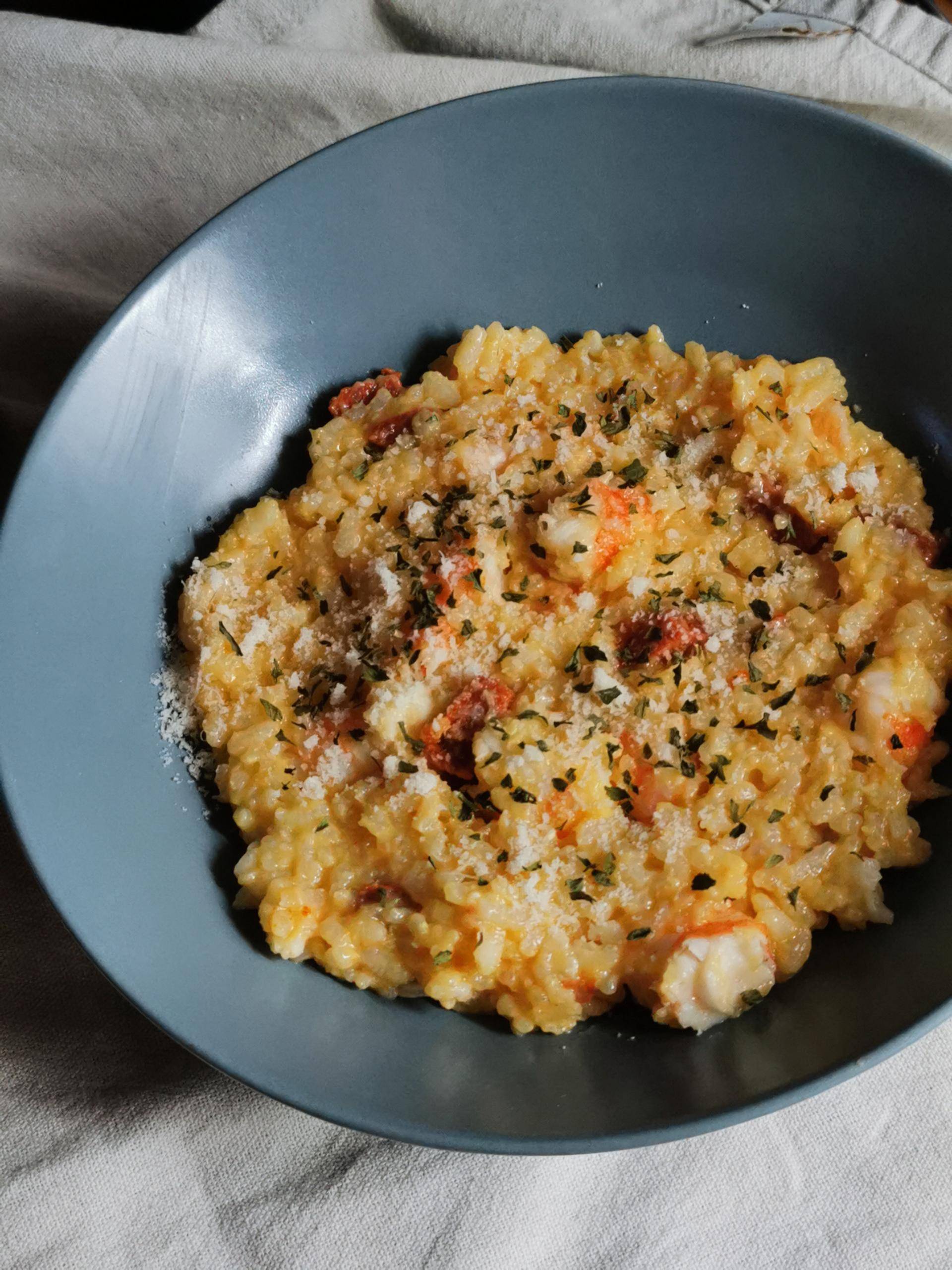 Risotto crevettes et chorizo - Recette Companion Connect XL | Moulinex