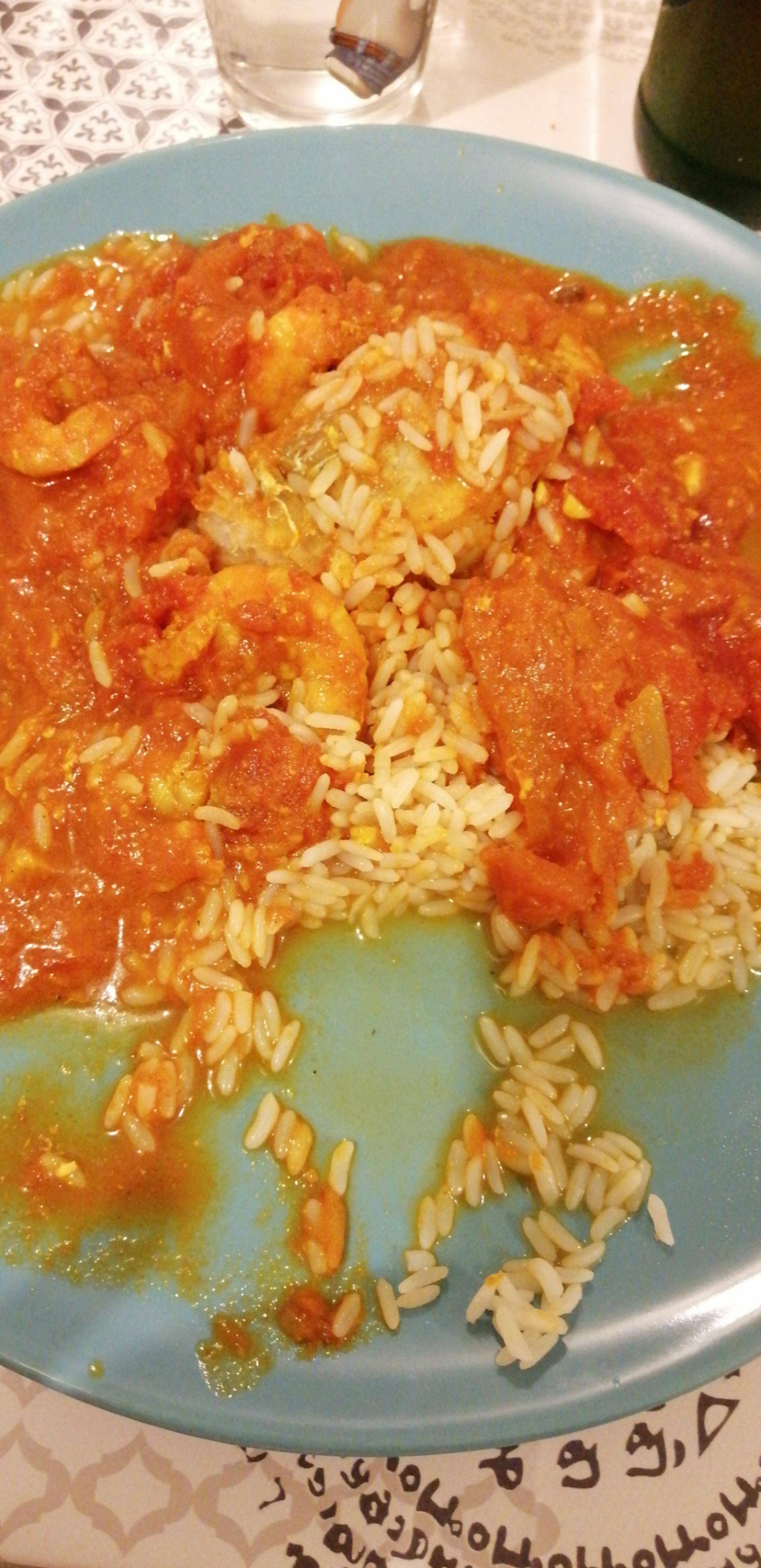 Rougail de poissons et crevettes au curry - Recepten Cookeo | Moulinex