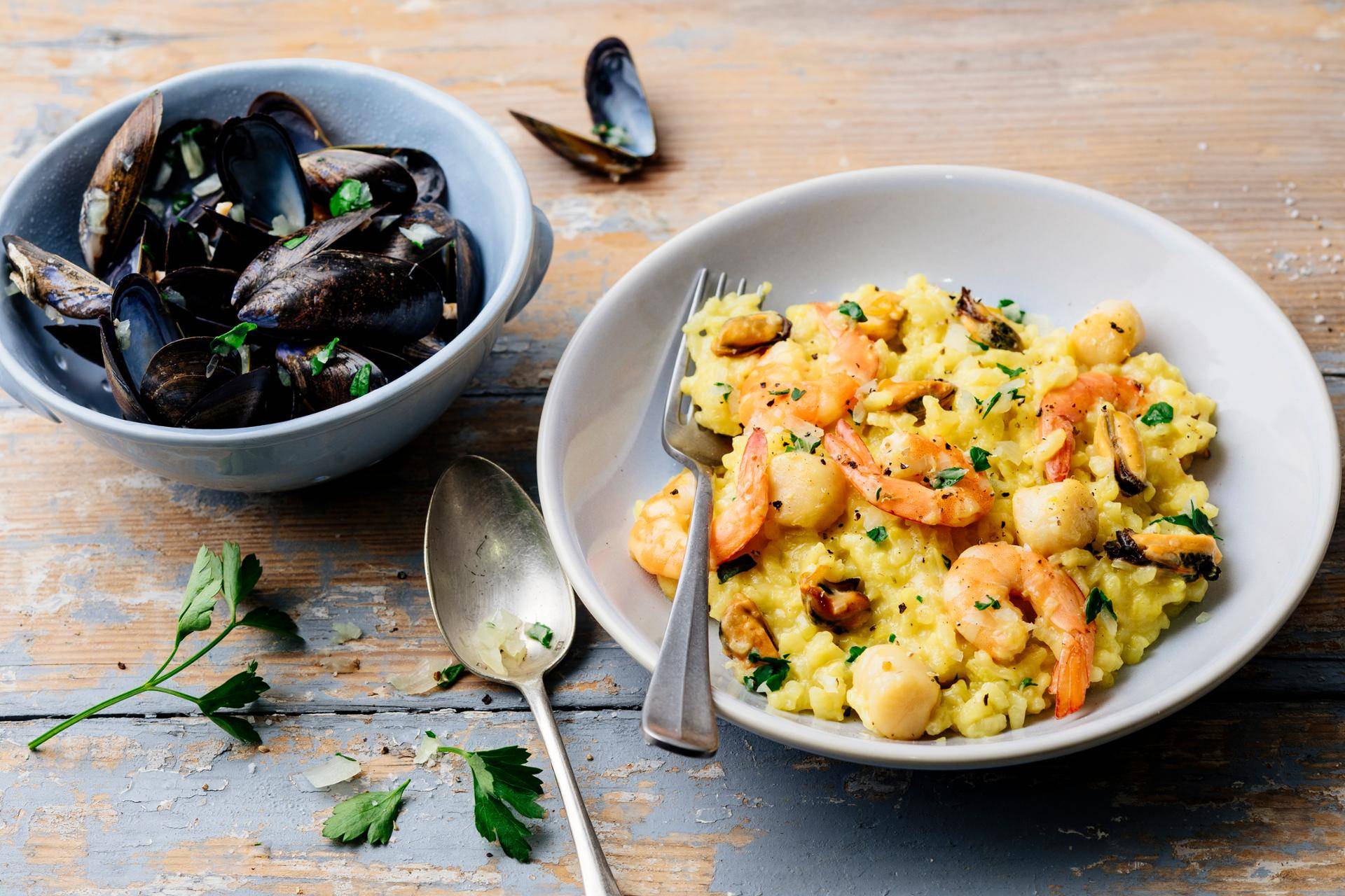 Risotto de moules, crevettes et Saint-Jacques - Recepten Companion | Moulinex