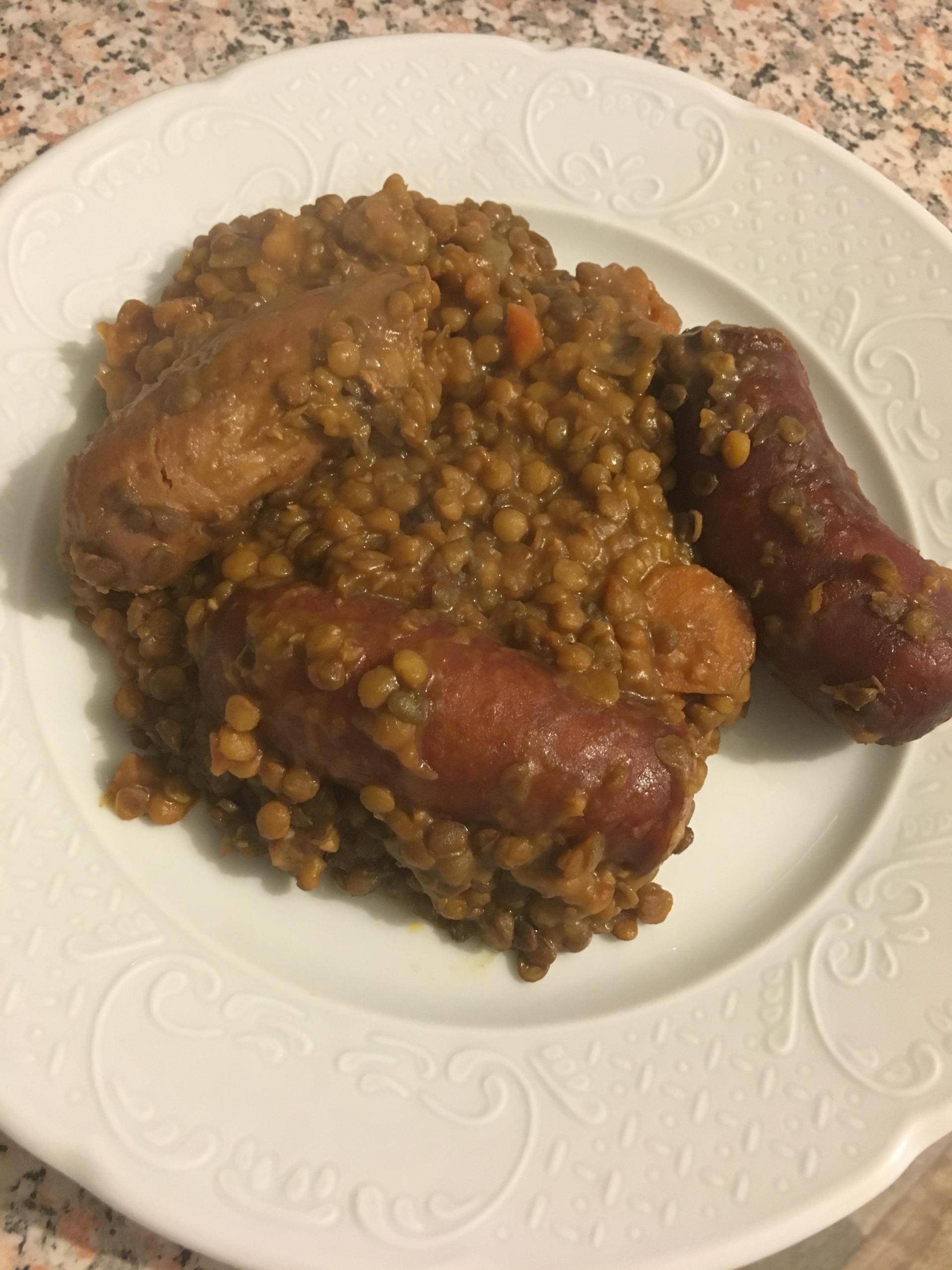 Duo de saucisses lentilles - Recepten Cookeo | Moulinex