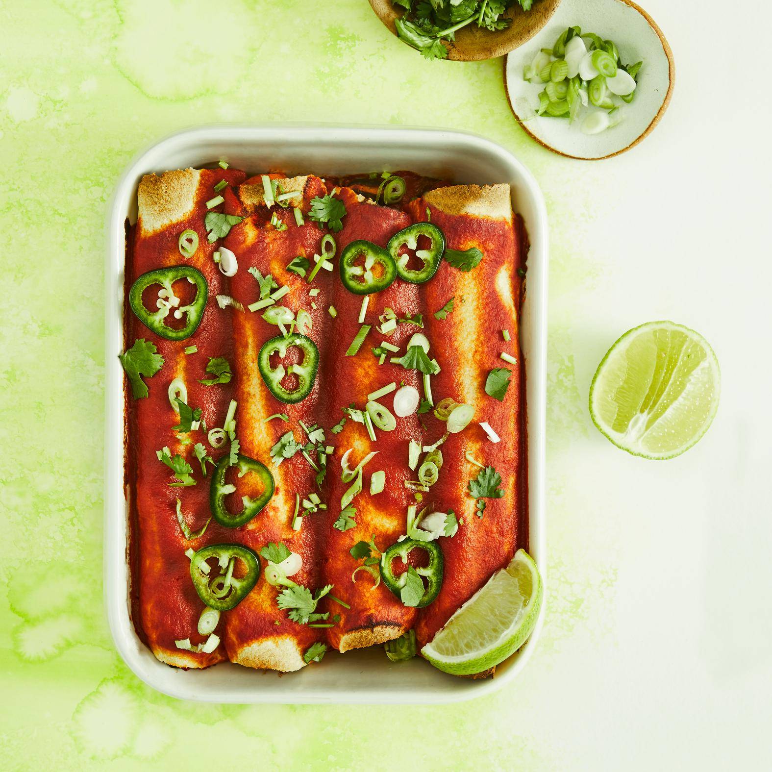 Enchiladas vegan à la patate douce - Recette Click&Cook | Moulinex