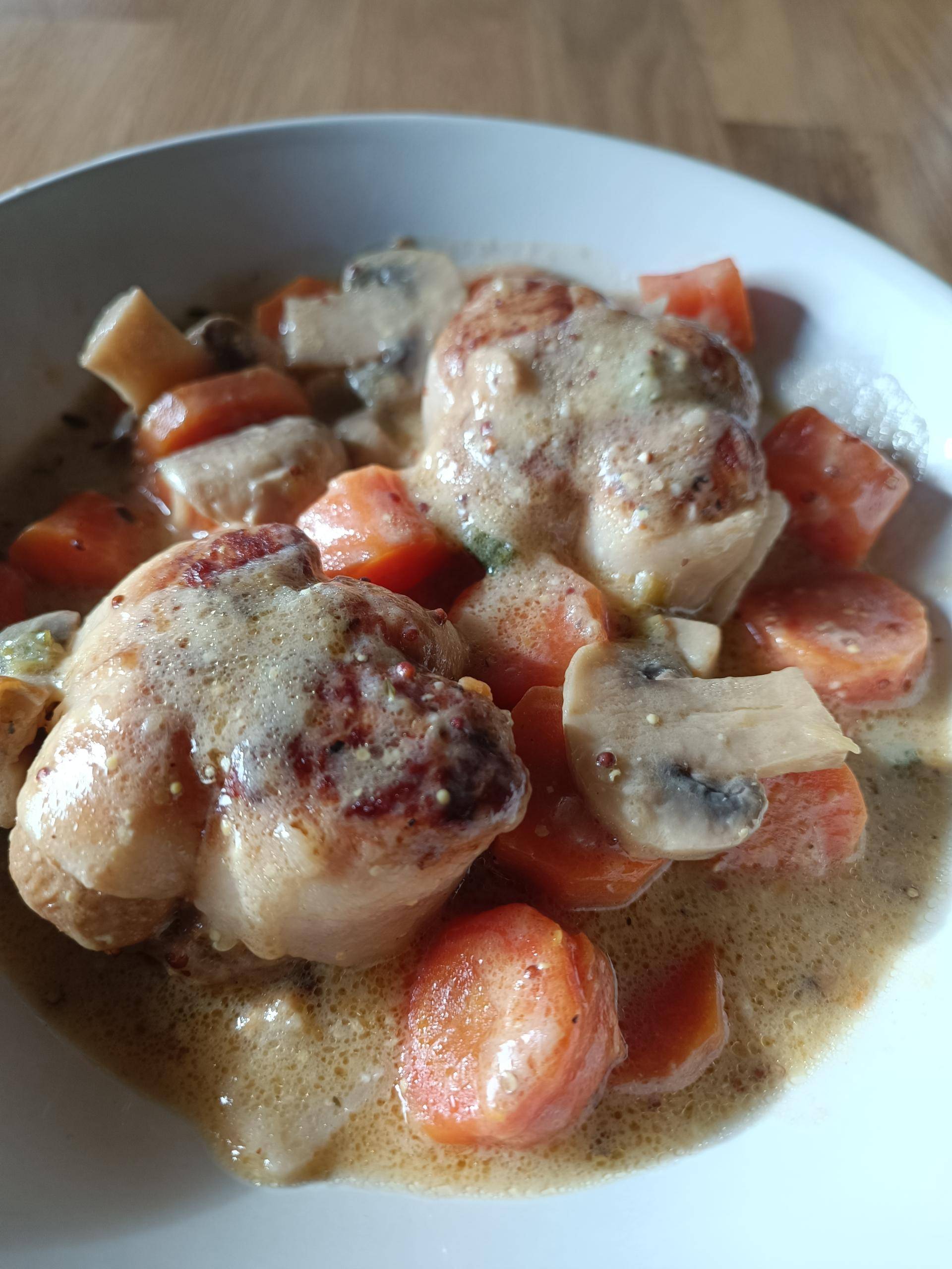 Paupiettes moutarde à l'ancienne et petits légumes - Recepten Cookeo | Moulinex