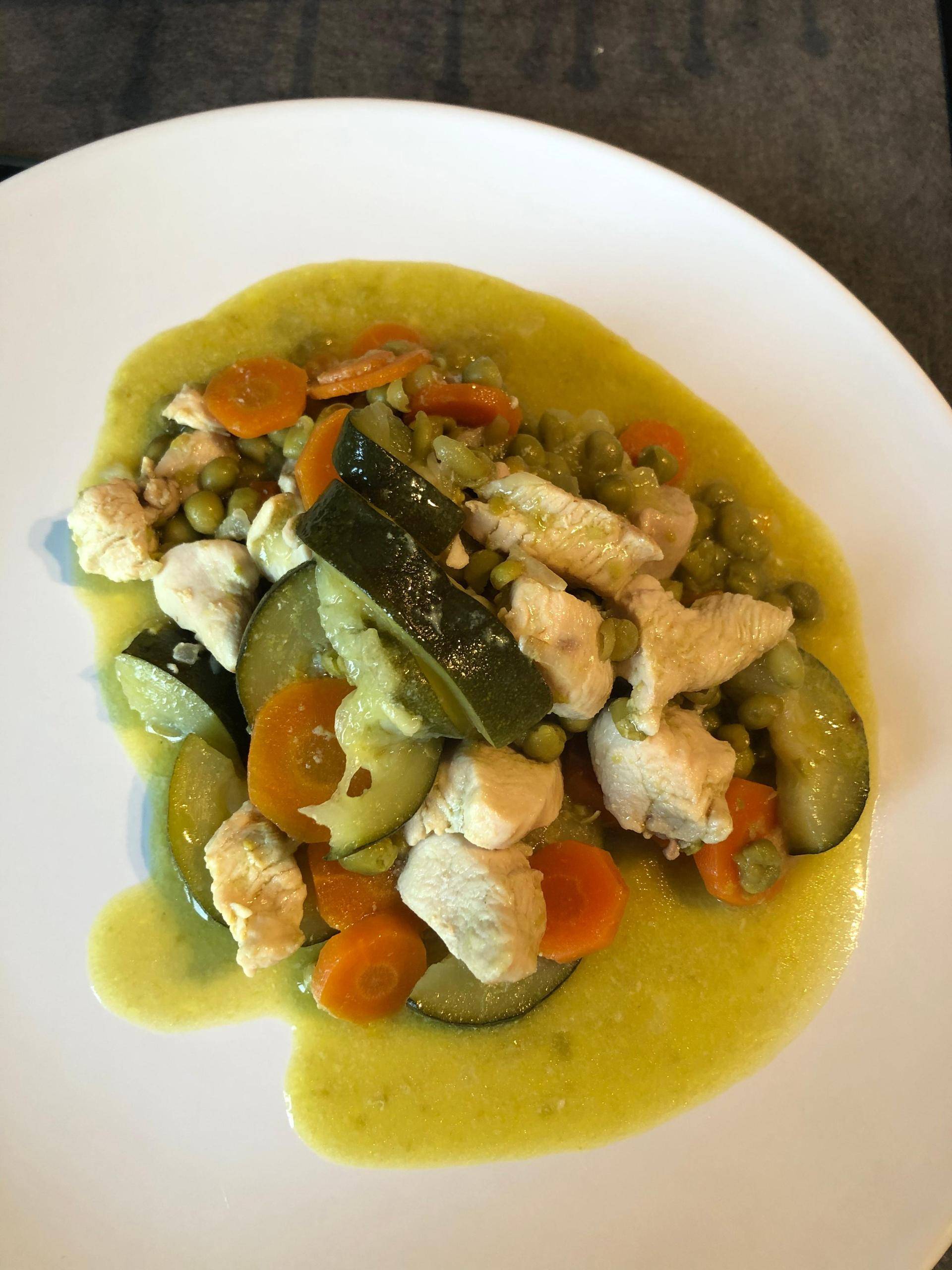 Poulet coco & ses légumes - Recepten Cookeo | Moulinex