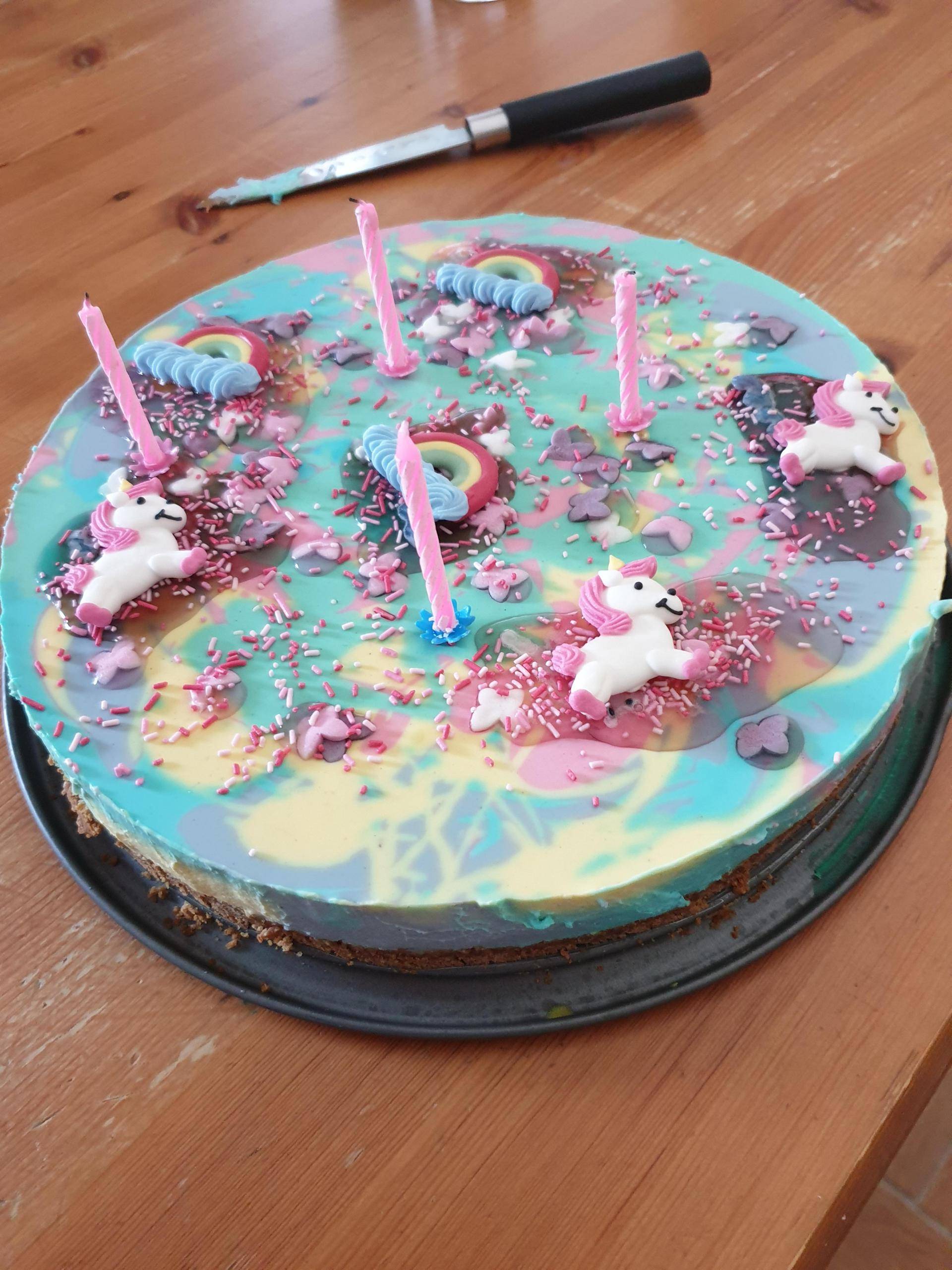 Cheesecake licorne arc-en-ciel - Recepten Companion Connect | Moulinex