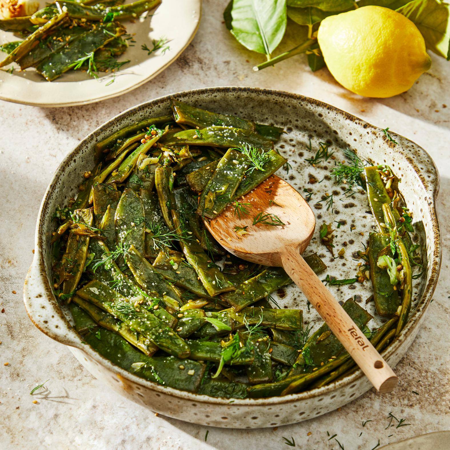 Haricots verts plats à l'ail - Recepten EASY FRY GRILL & STEAM 3 in 1 | Moulinex
