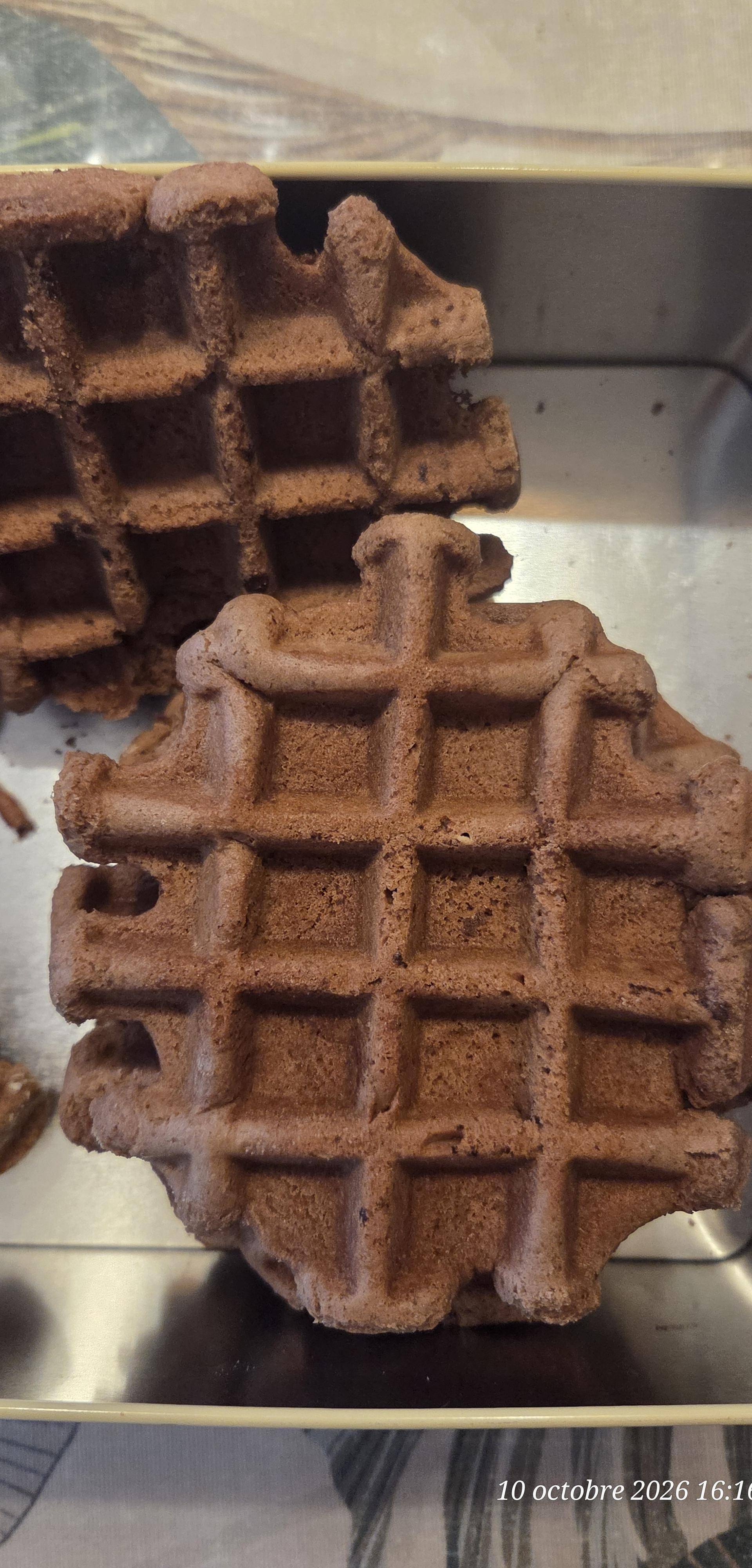 Gaufres chocolat Lilou - Recette Companion Connect XL | Moulinex