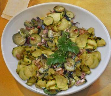 Courgettes aux lardons - Recepten Companion Connect XL | Moulinex