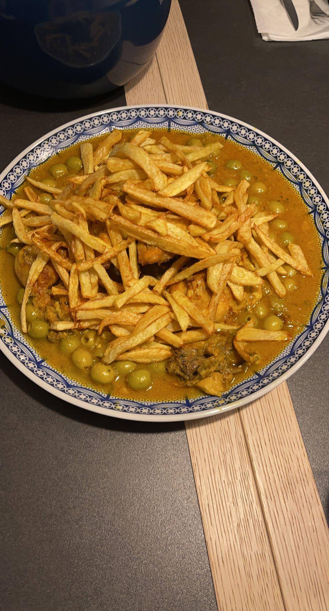 Tajine poulet aux olives frites maison - Recepten Companion Connect XL | Moulinex