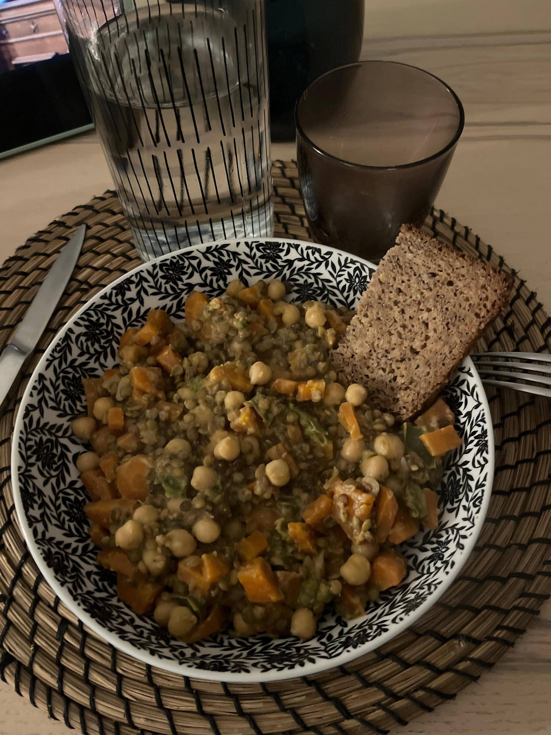 Dalh Lentilles vertes Sauce boursin - Recette Cookeo | Moulinex