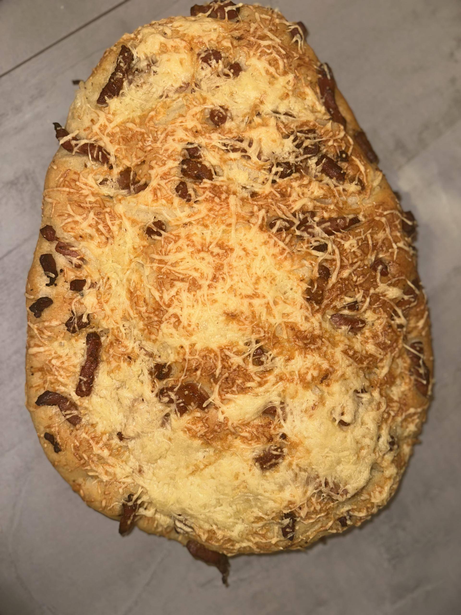 Fougasse lardons fromage - Recette Companion XL | Moulinex