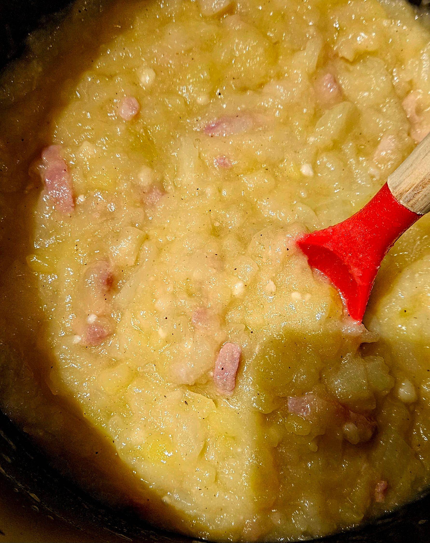 Purée de chou blanc lardons oignons à ma façon - Recepten Cookeo V3 | Moulinex
