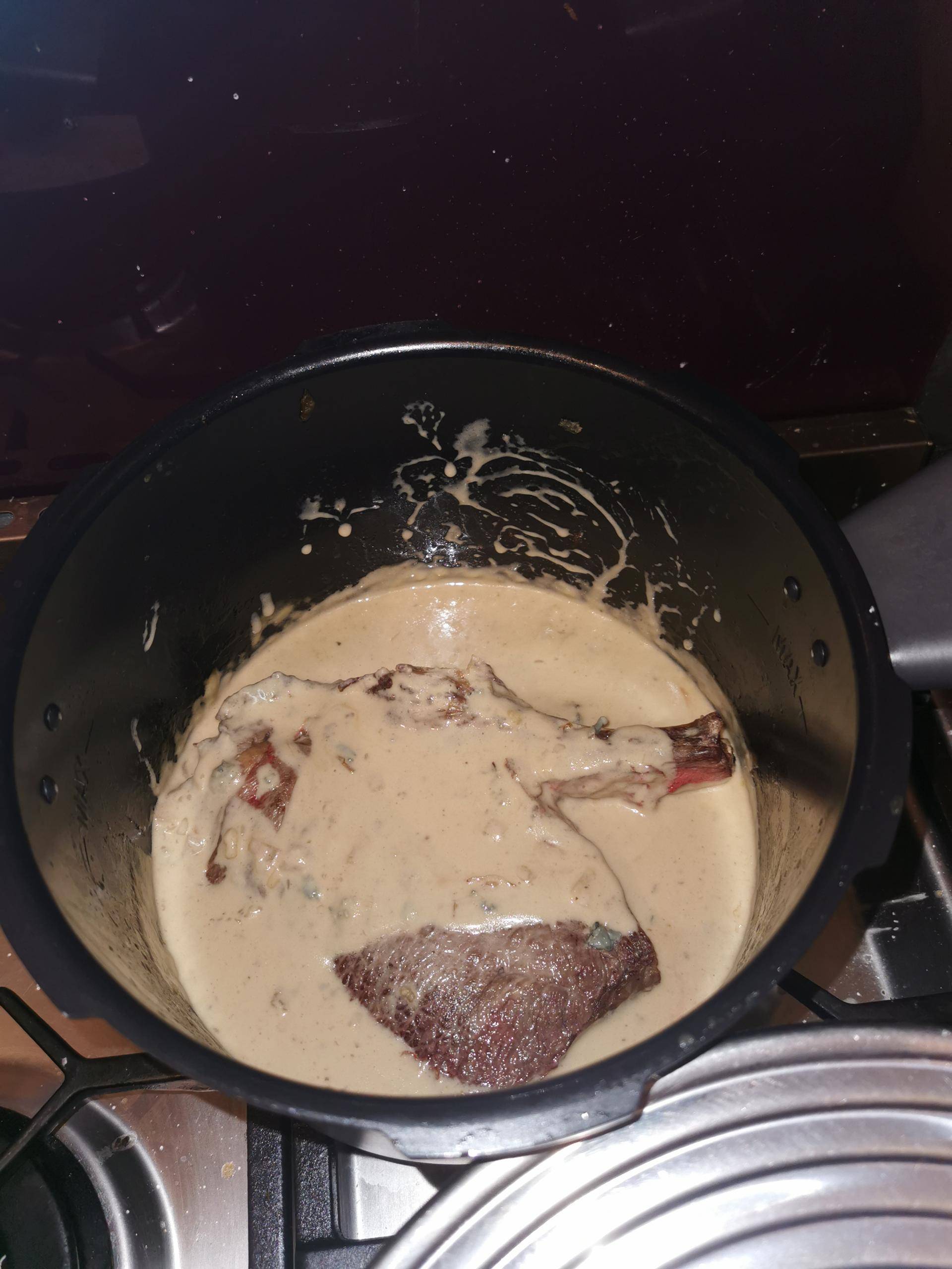 Côté de bœuf sauce roquefort - Recette Cookeo | Moulinex