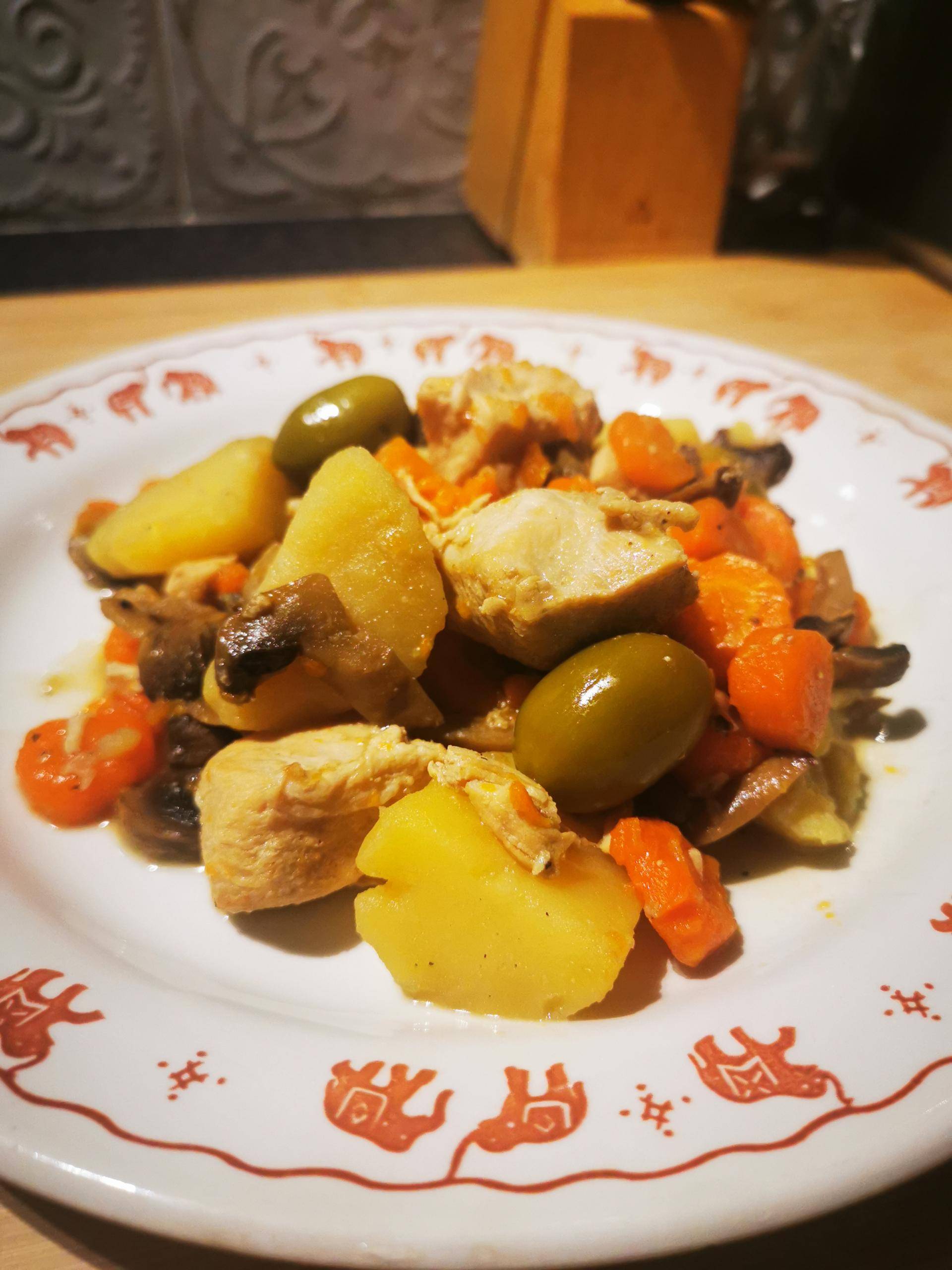 Blanquette de poulet aux olives, champignons, carottes - Recette Cookeo V3 | Moulinex