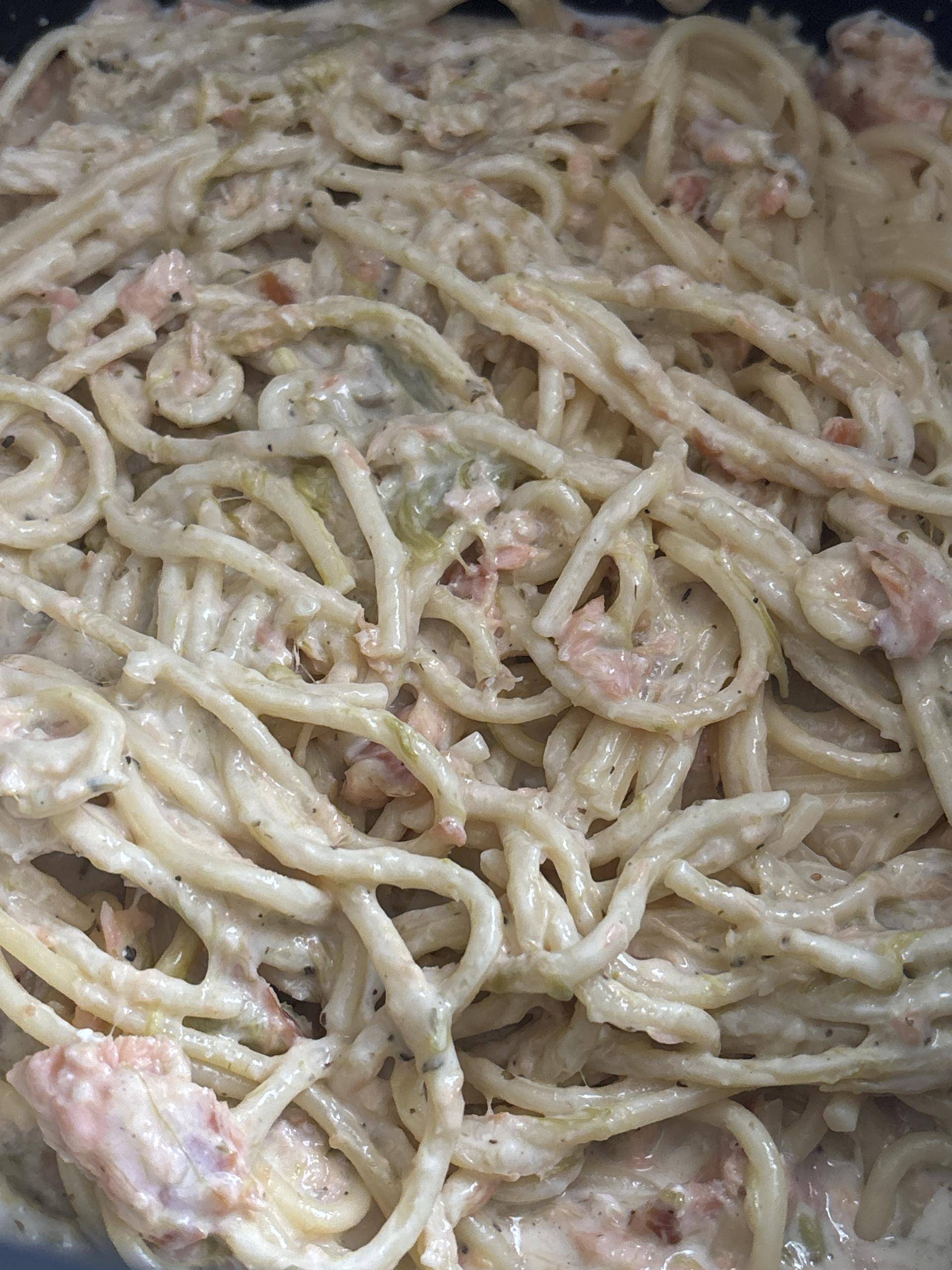 Spaghetti au saumon et asperges - Recette Cookeo V3 | Moulinex