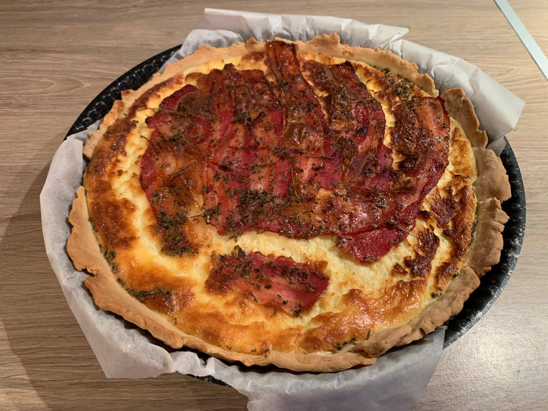 Quiche au bacon et au morbier - Recette Companion Connect XL | Moulinex
