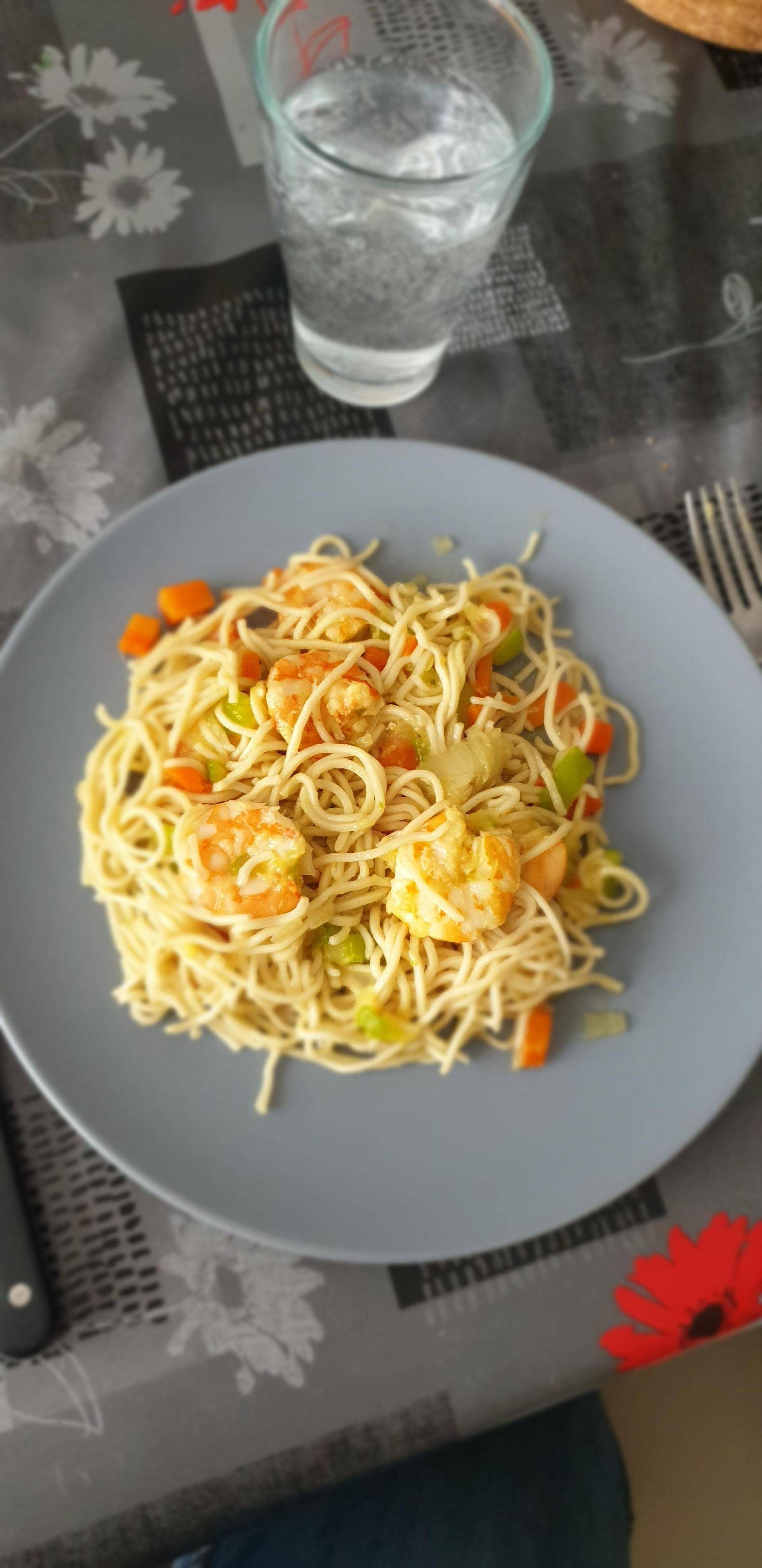 Nouilles aux crevettes - Recette Cookeo | Moulinex