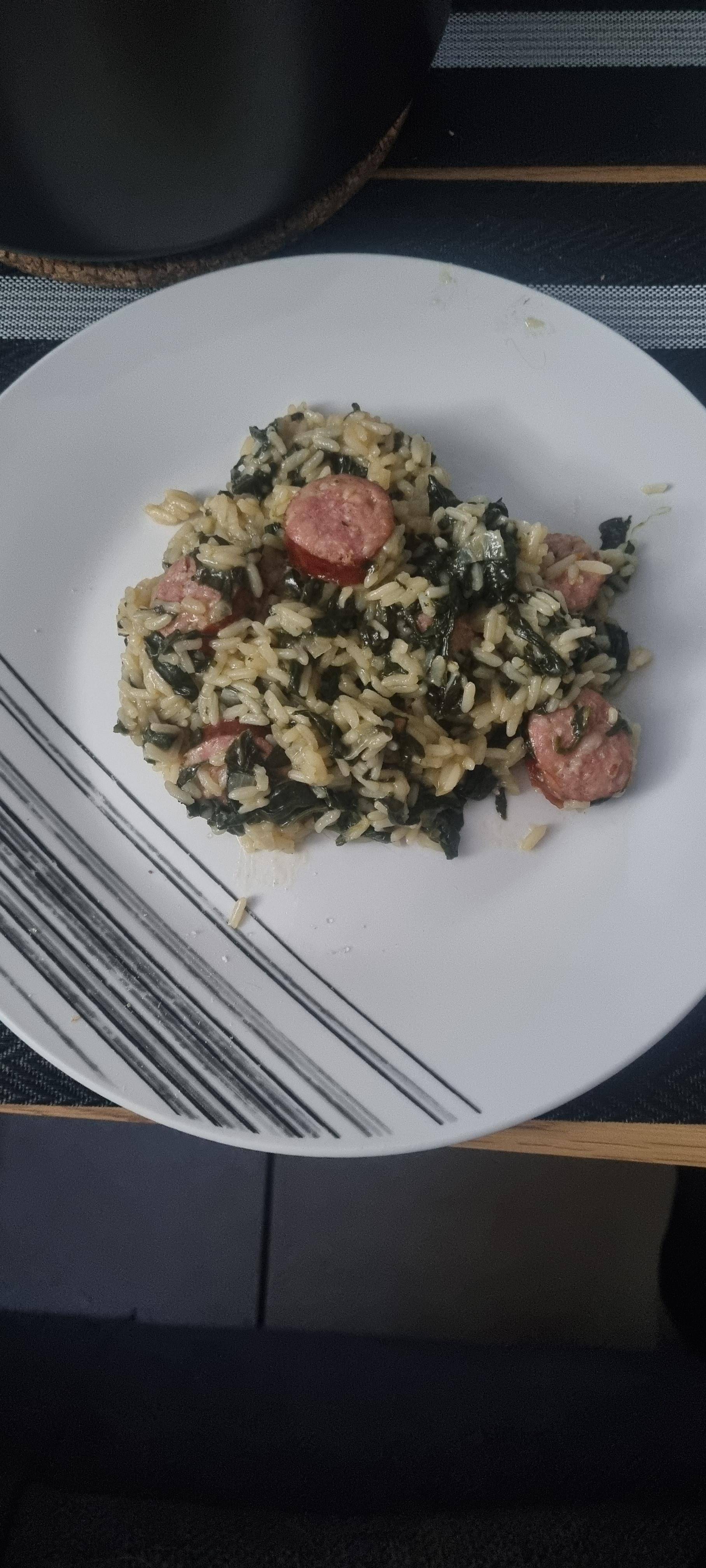 Riz, morteau et epinards - Recepten Cookeo V3 | Moulinex
