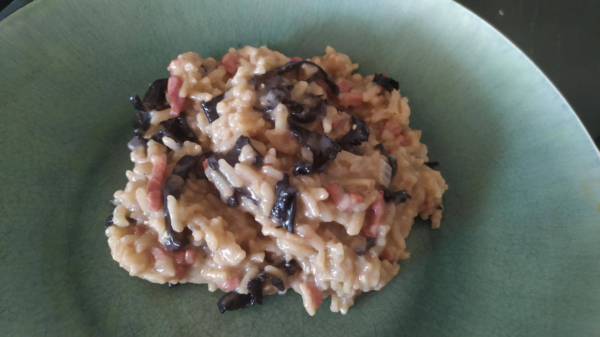 Risotto crémeux aux trompettes des morts - Recette Cookeo V3 | Moulinex