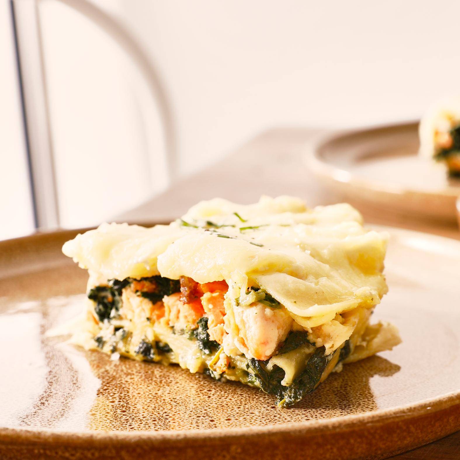 Lasagne met zalm en spinazie - Recepten Cookeo | Moulinex