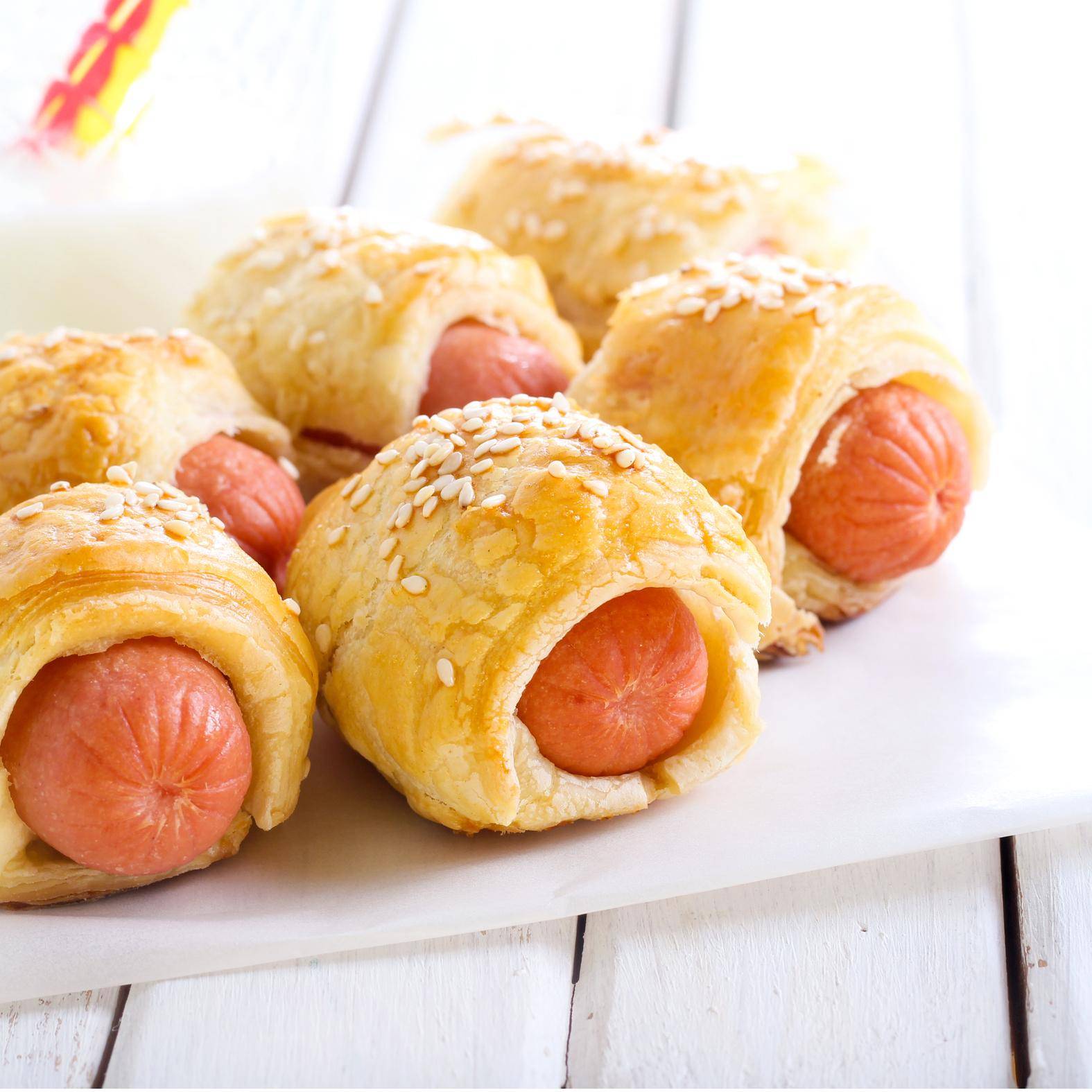 Worstenbroodjes - Recepten Easy Fry Compact | Moulinex