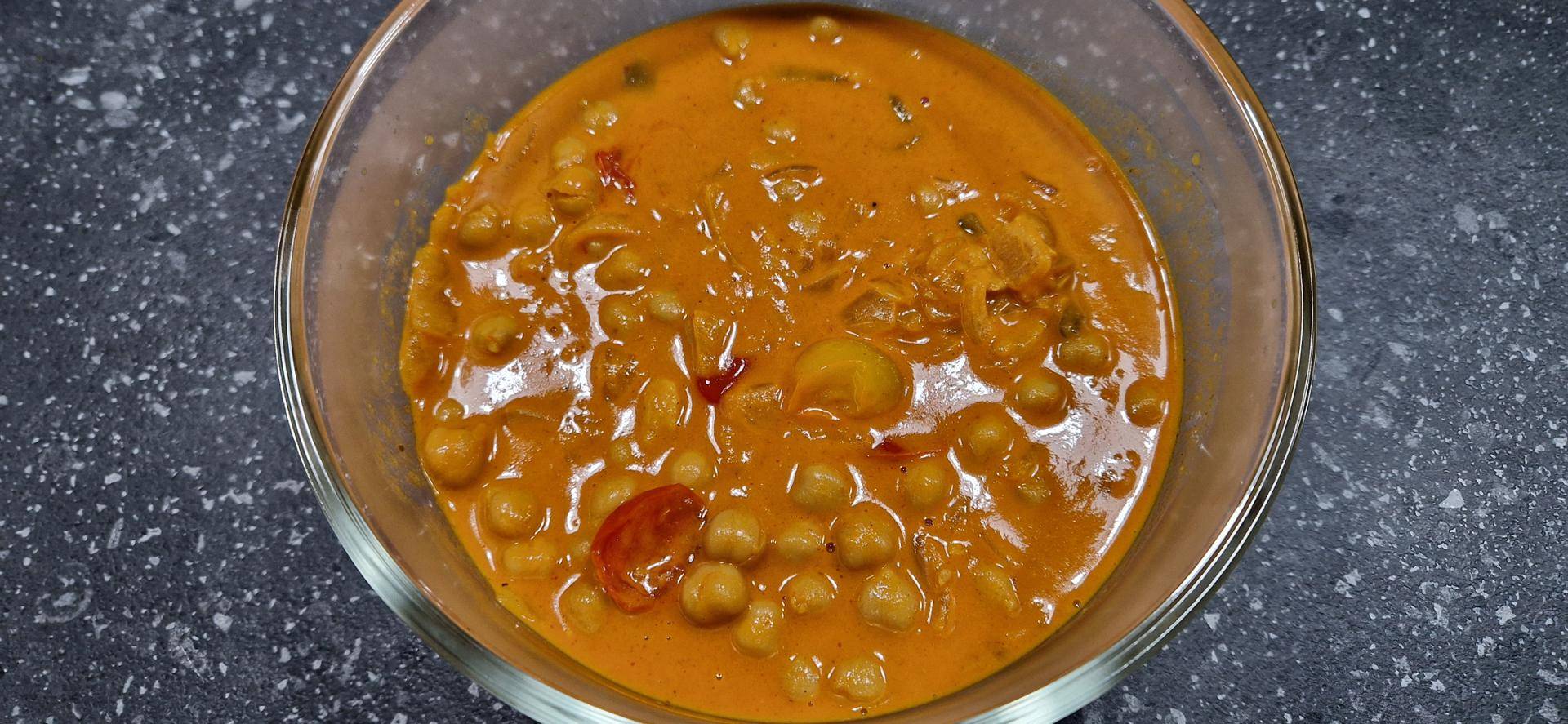 Curry de pois chiches au lait de coco - Recepten Companion Connect XL | Moulinex