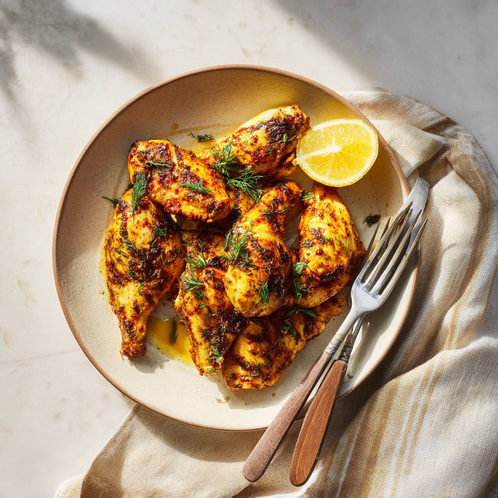 Marinade harissa, citron et cumin pour poulet - Recepten Easy Fry Compact | Moulinex
