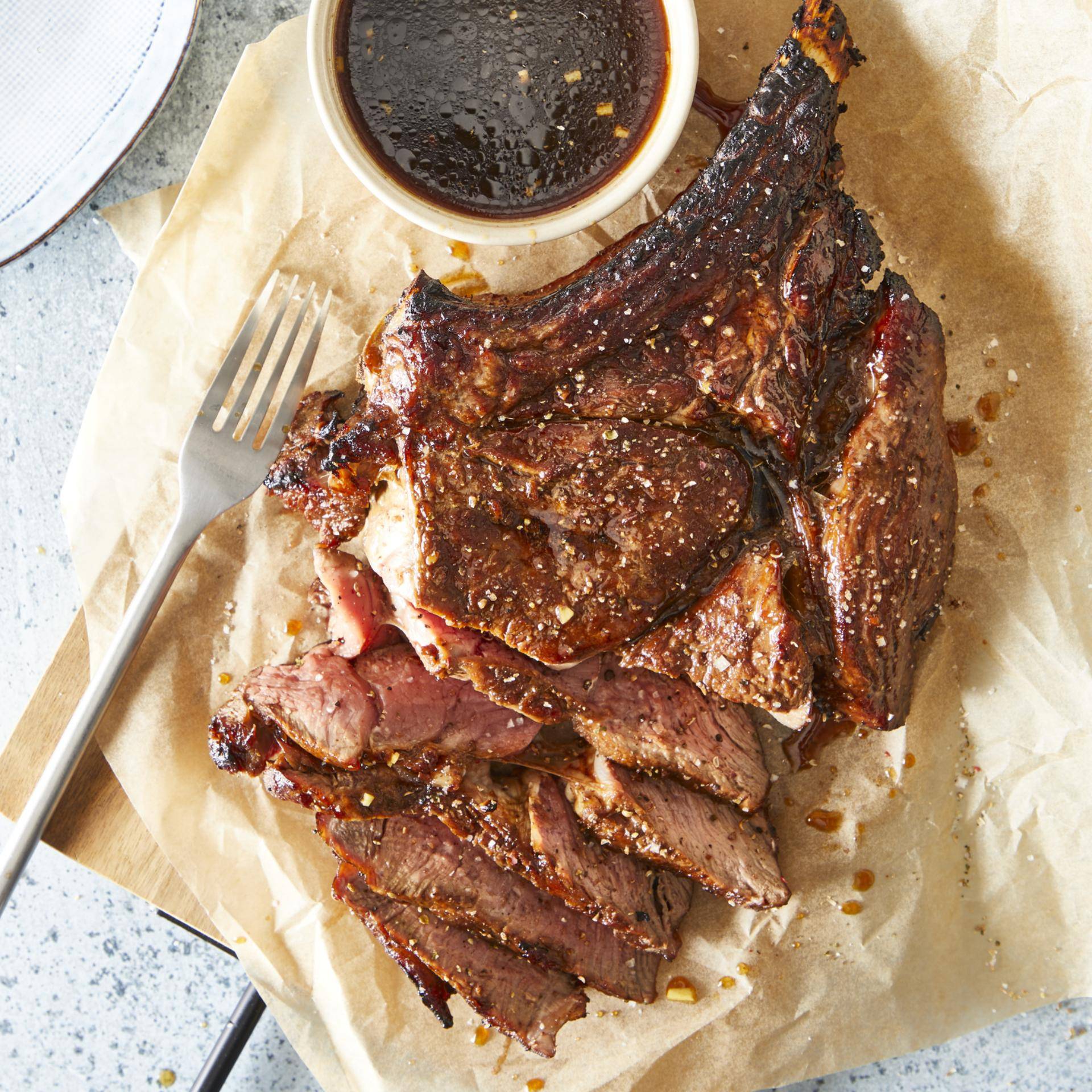 Côtes de bœuf marinées au whisky et miel - Recette Easy Fry Max | Moulinex