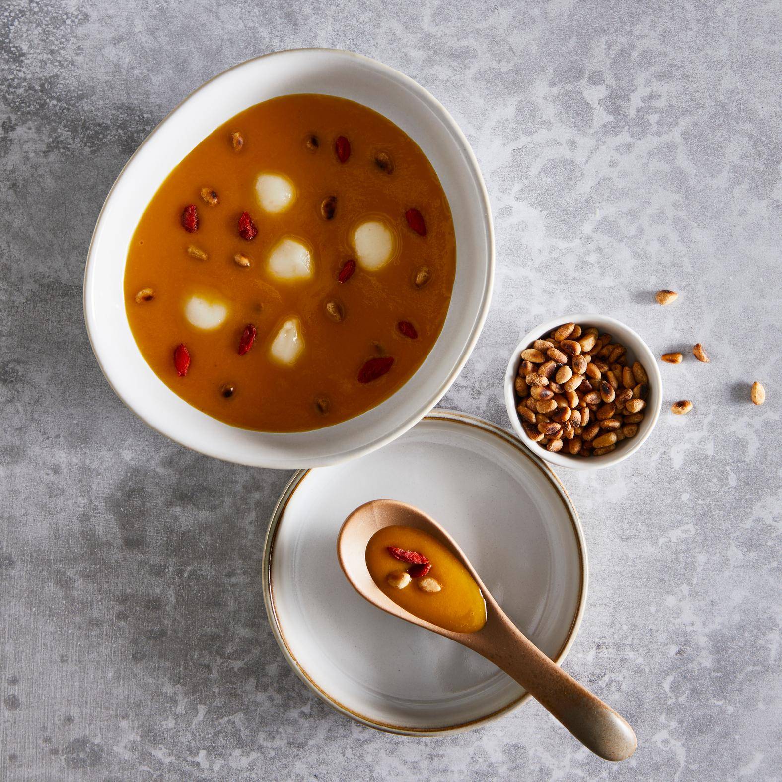 Soupe de potiron sucré (Hobakjuk) - Recepten Perfectmix Cook | Moulinex