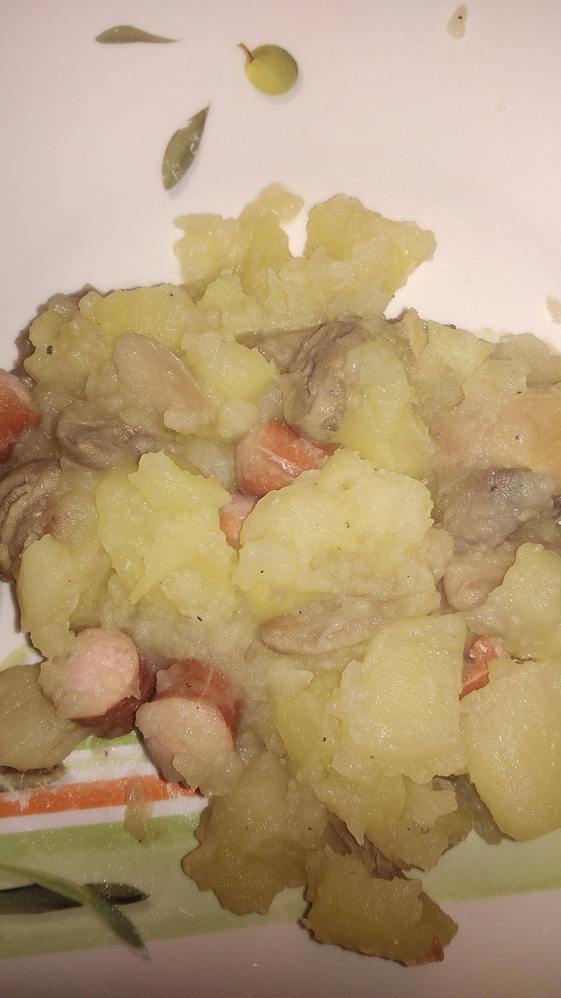 Pomme de terre knackis champignons - Recepten Cookeo | Moulinex