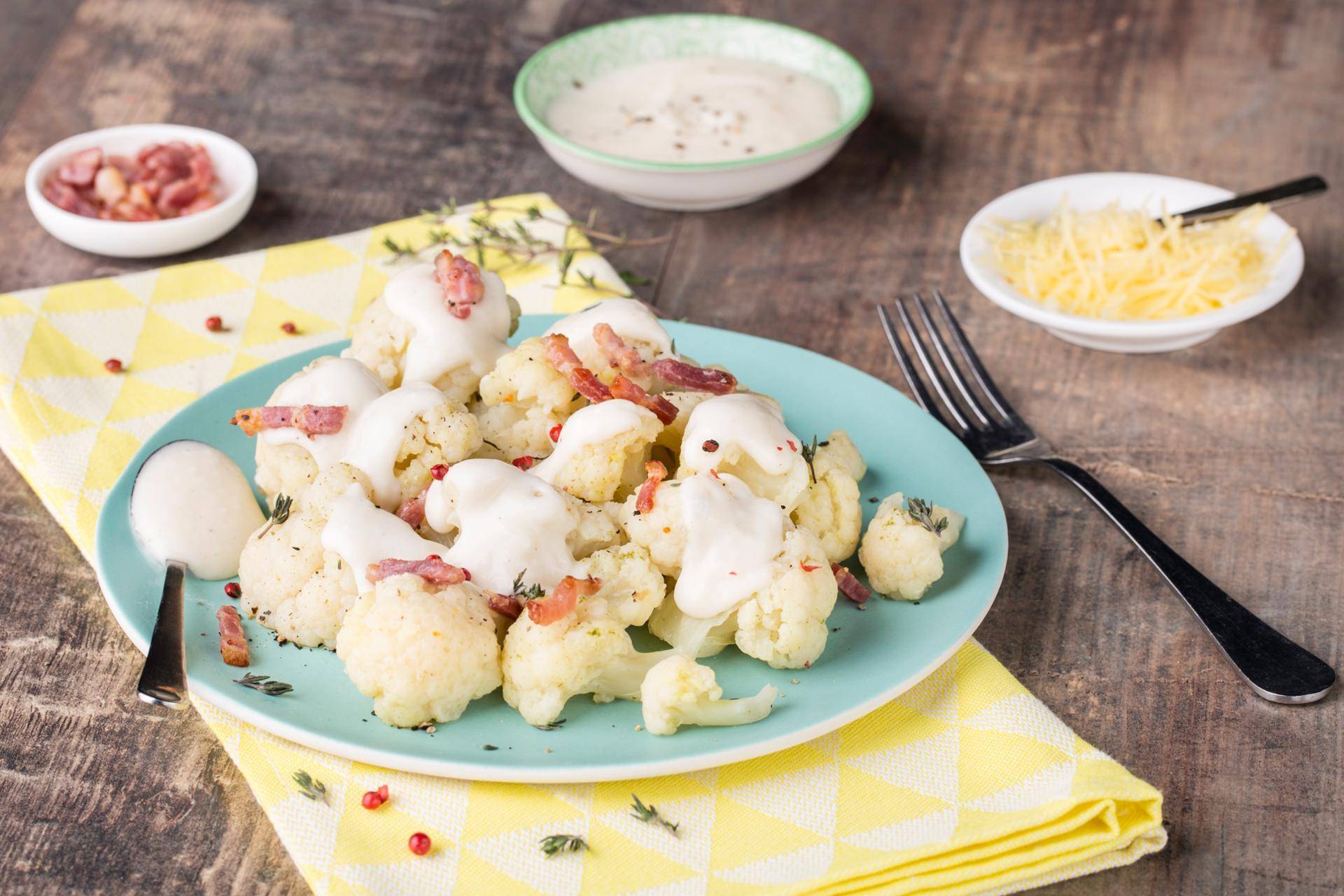Chou-fleur béchamel bacon - Recette Cookeo | Moulinex